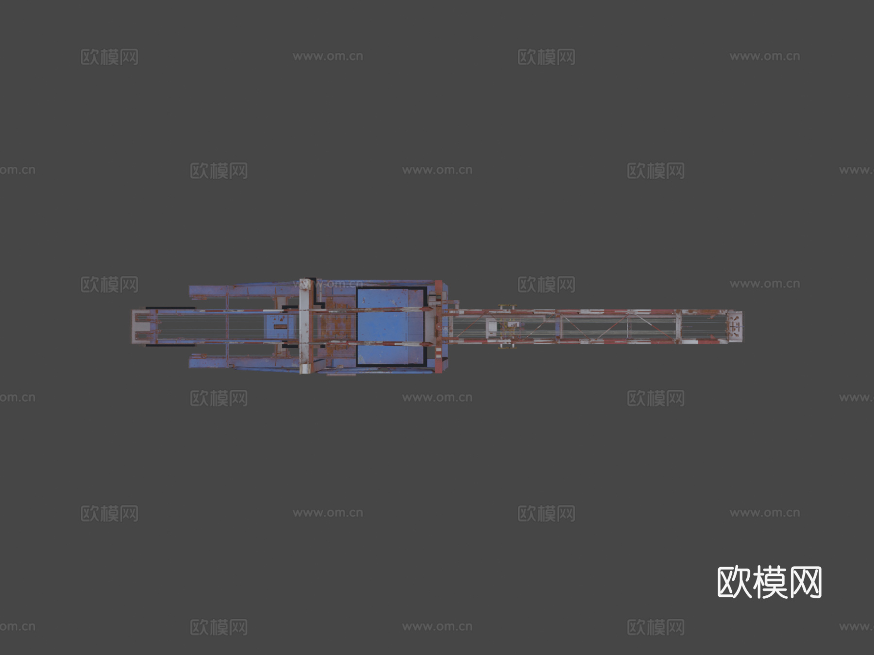 大型港口起重机su模型
