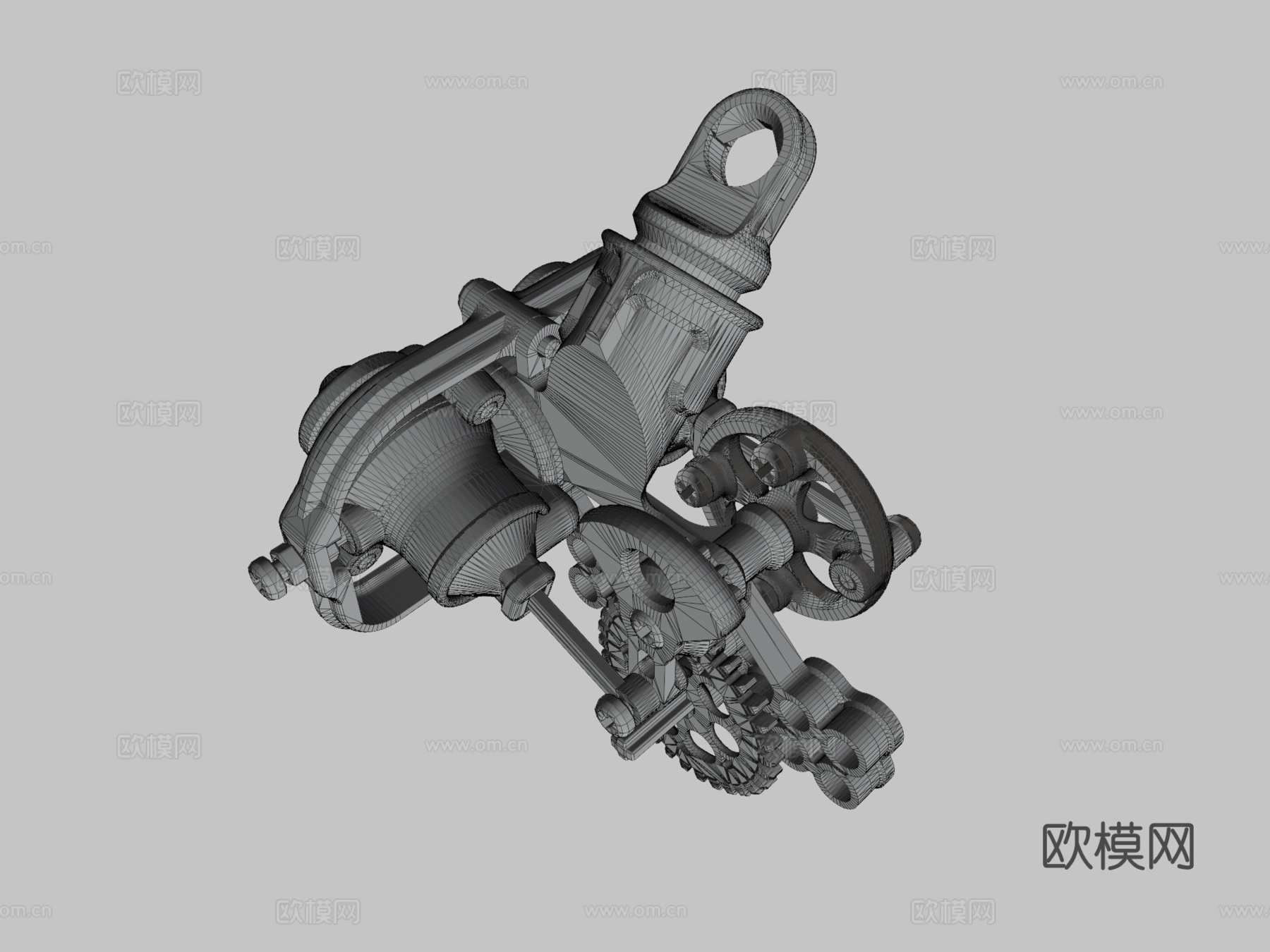 乐高振荡气缸电机（3D 打印）su模型