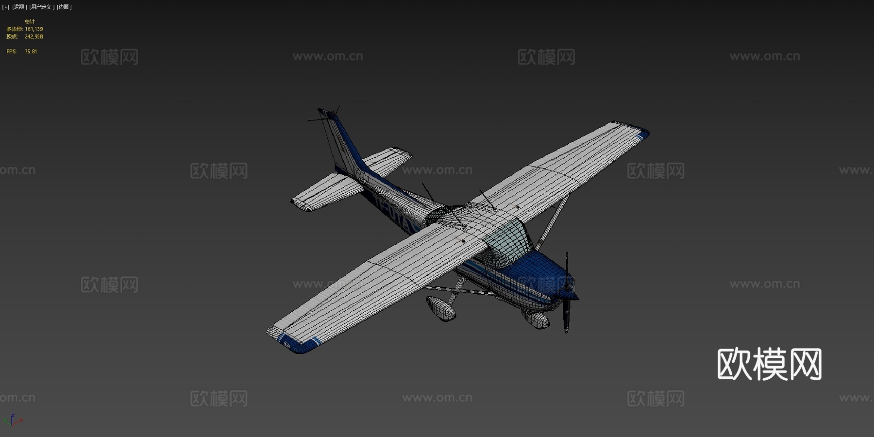 塞斯纳-172飞机su模型