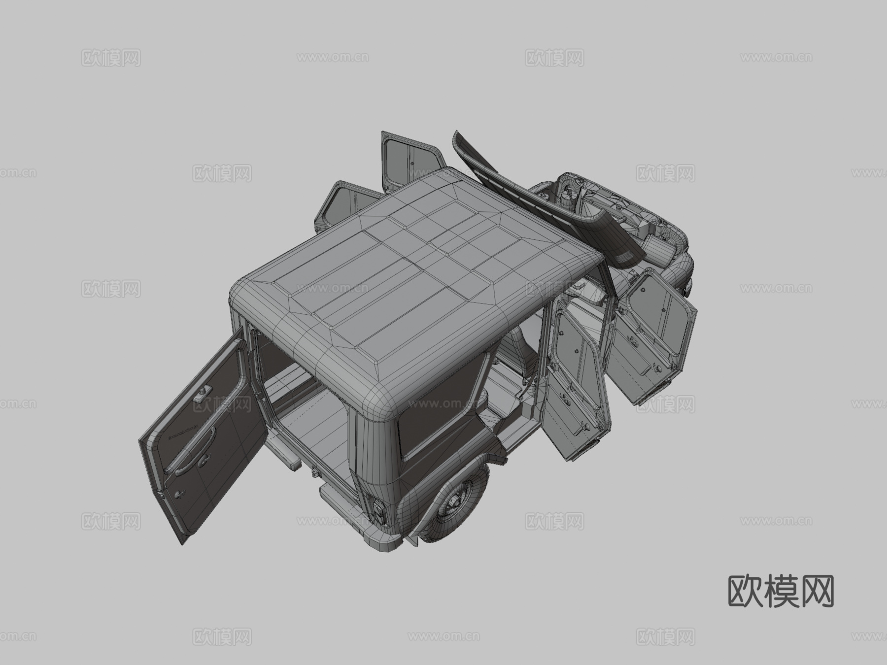 UZA 5131带开门版su模型