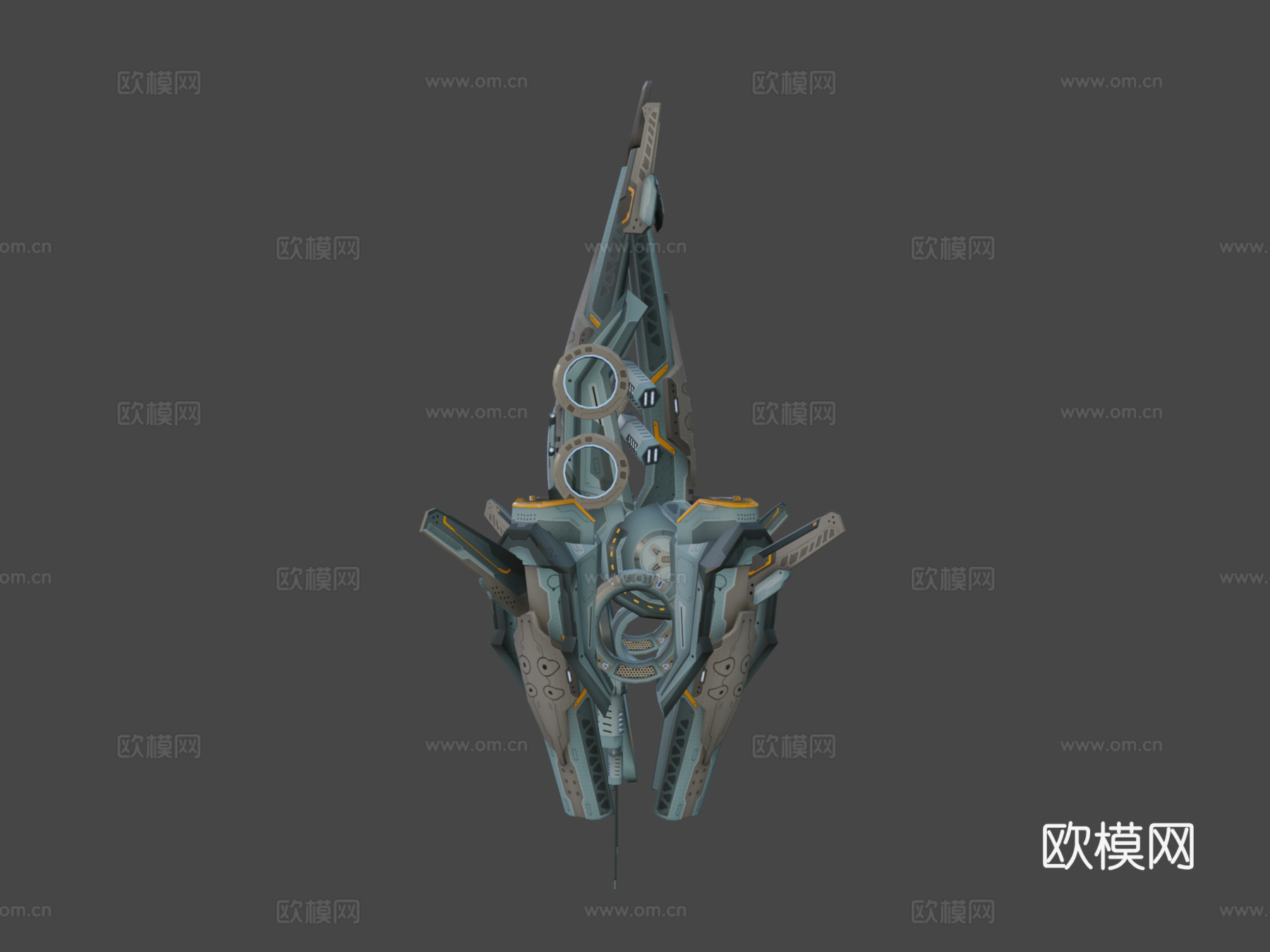 无人机V8赛博科技su模型