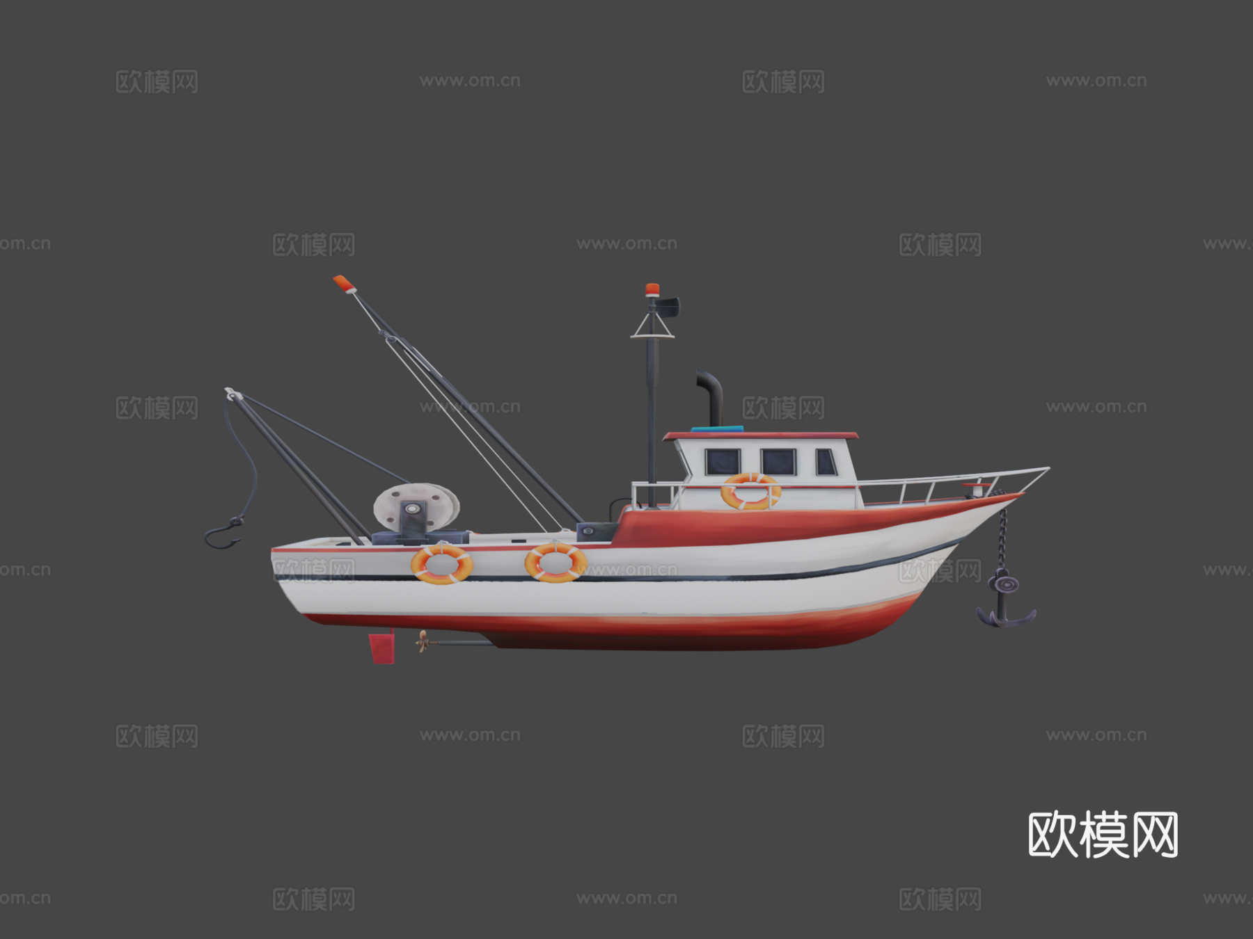 渔船su模型