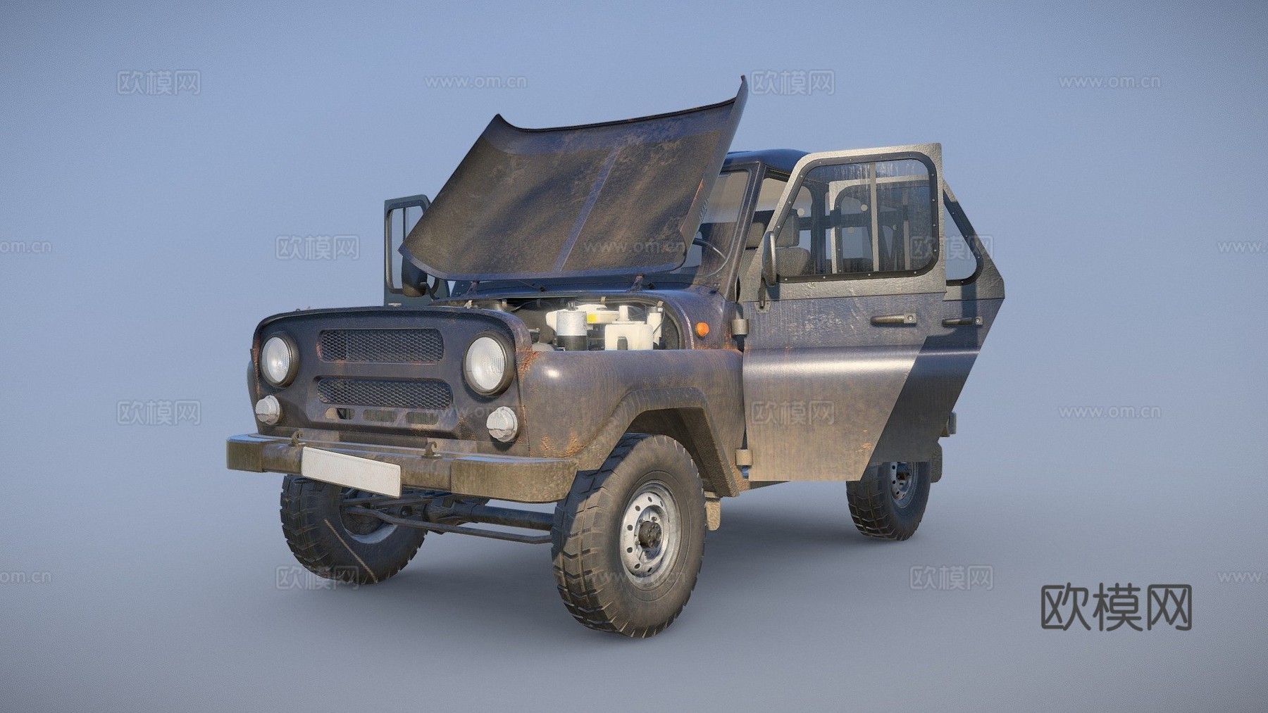 UZA 5131带开门版su模型