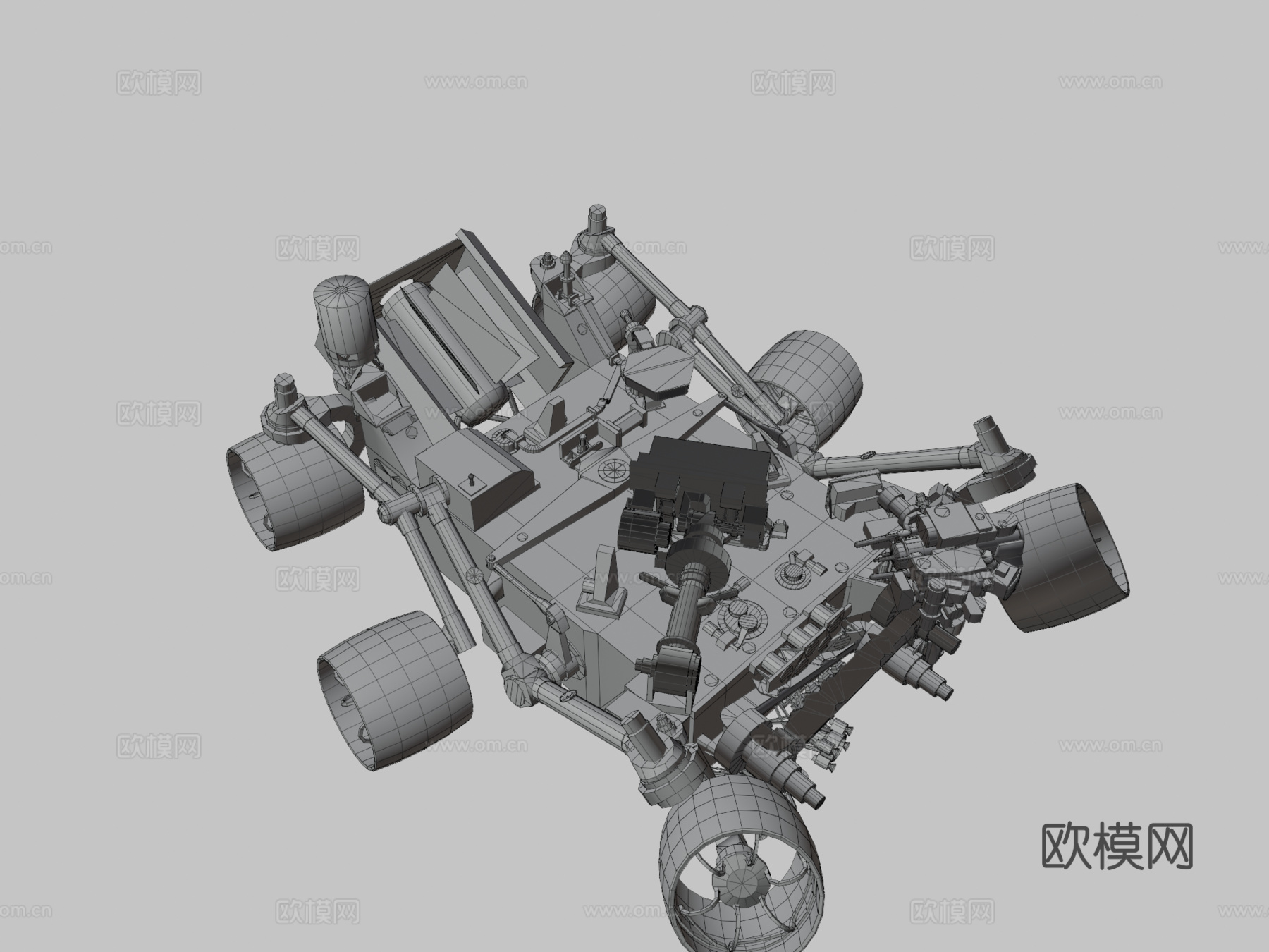 好奇号火星车（清洁版）su模型