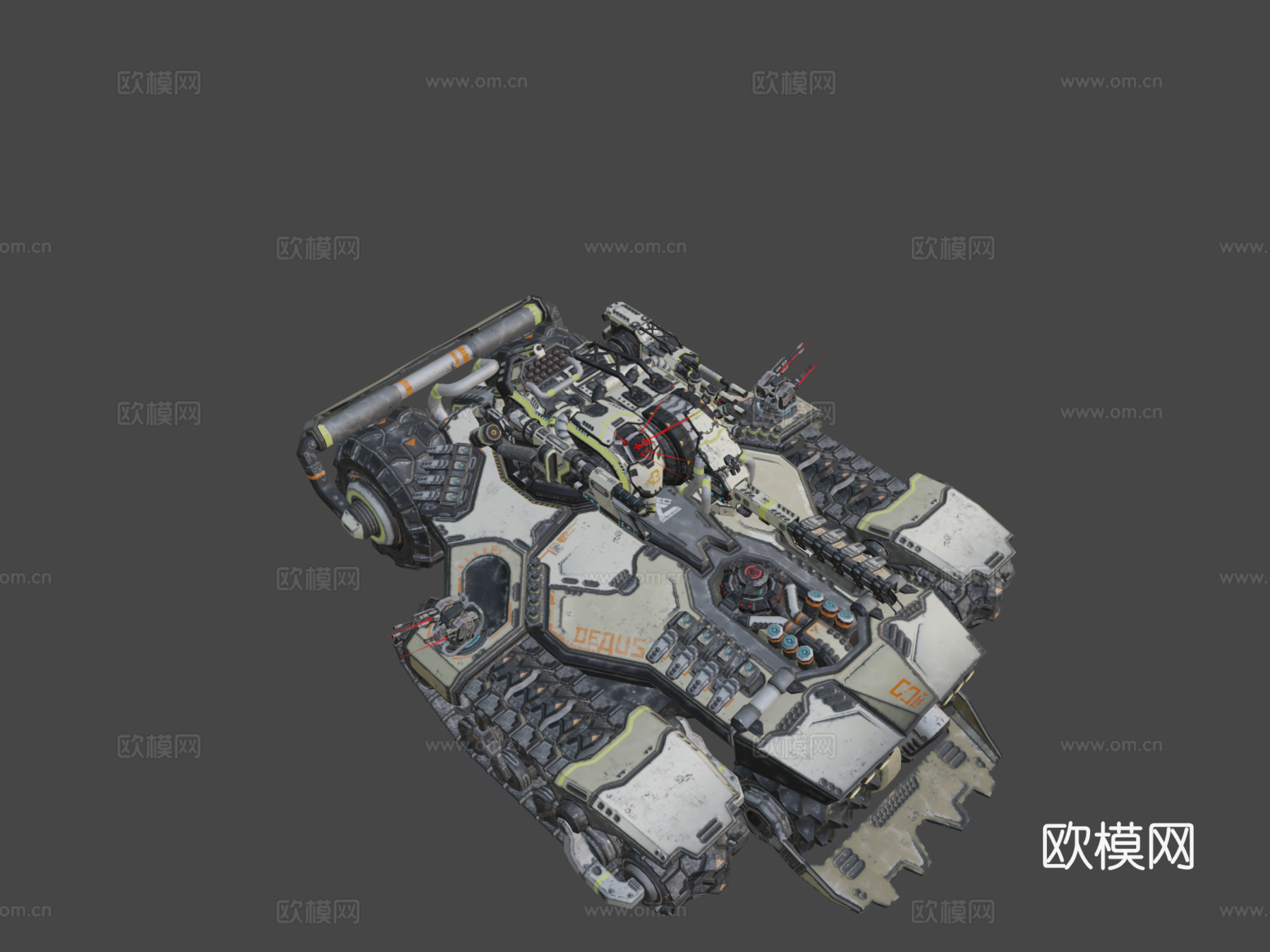 DEDUS 坦克su模型