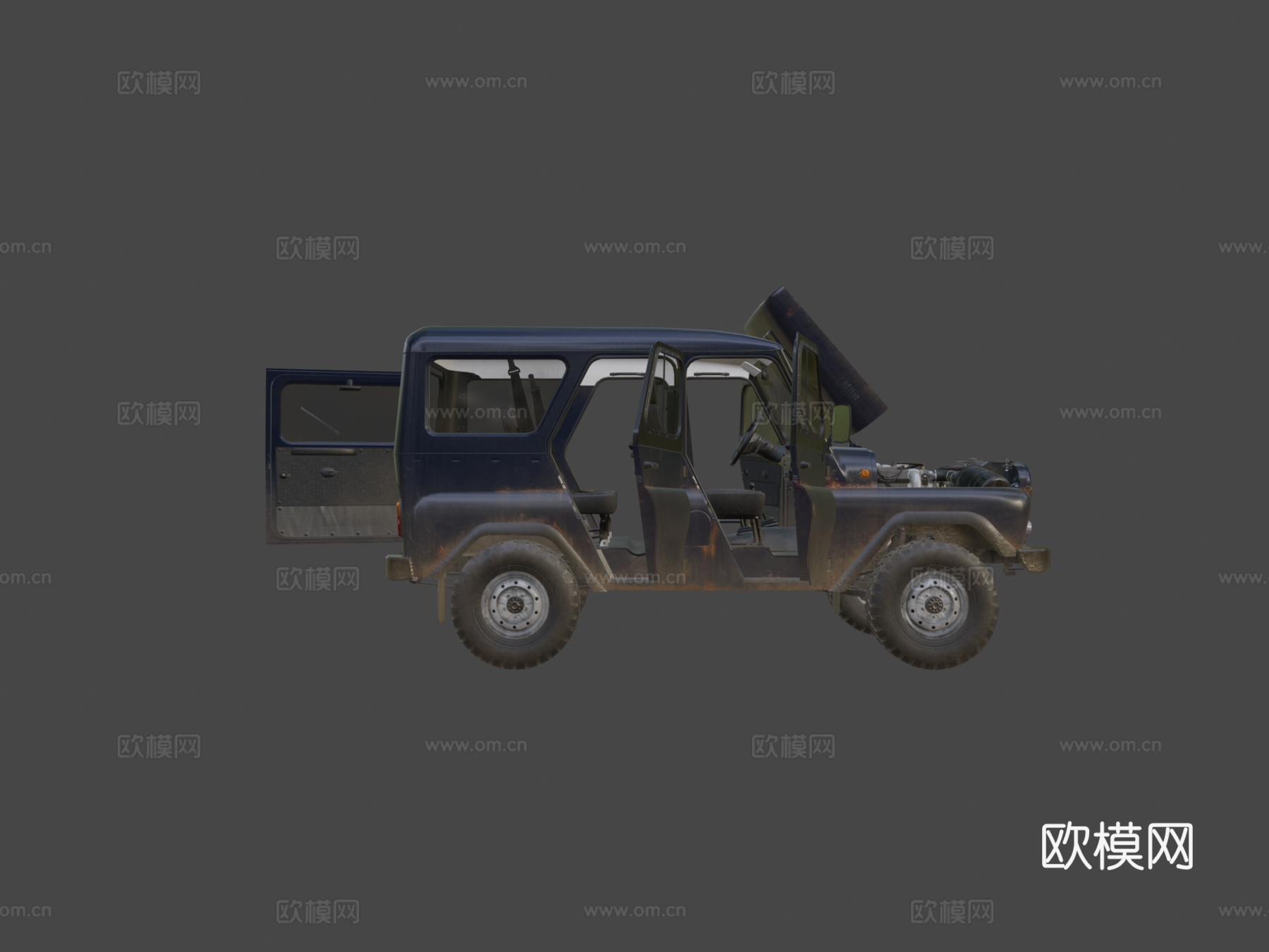 UZA 5131带开门版su模型