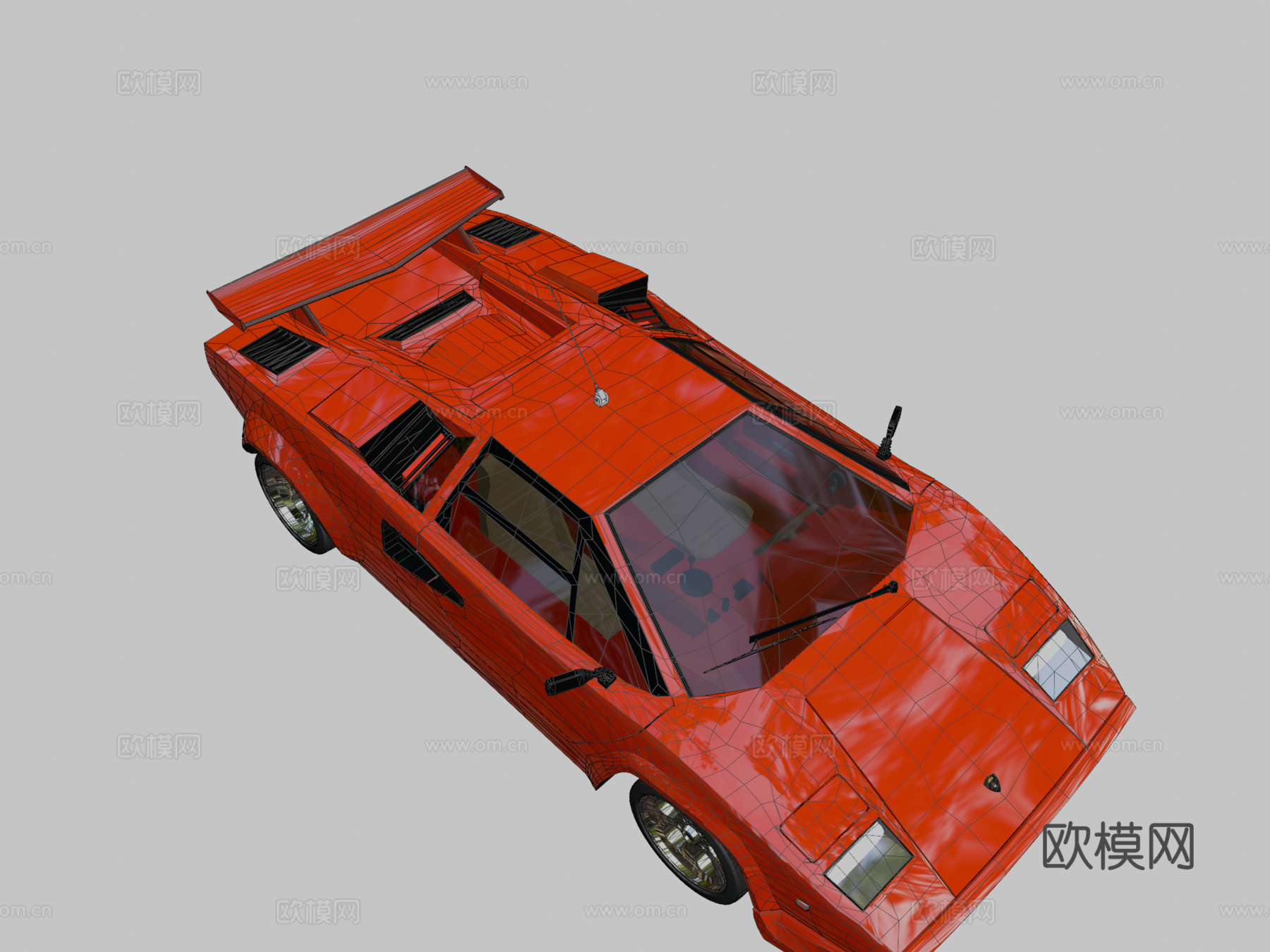 款兰博基尼Countachsu模型