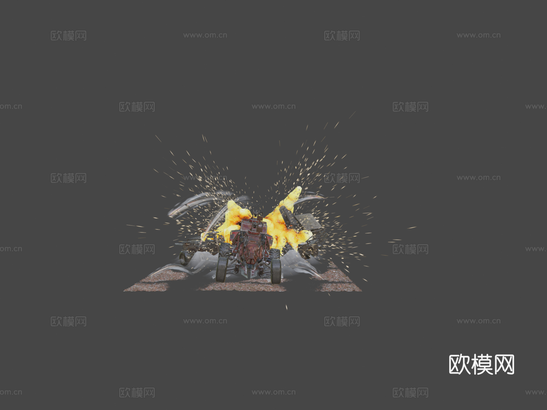 交叉火力-狂猎su模型