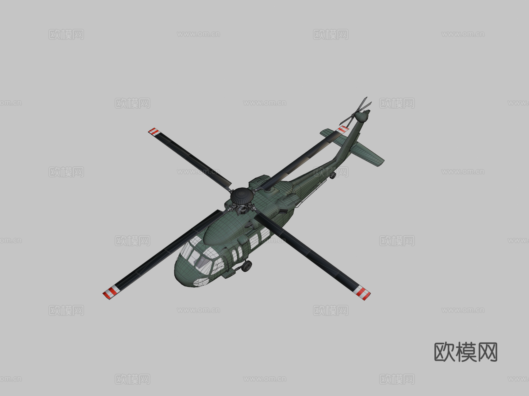 西科斯基UH-60黑鹰直升机su模型