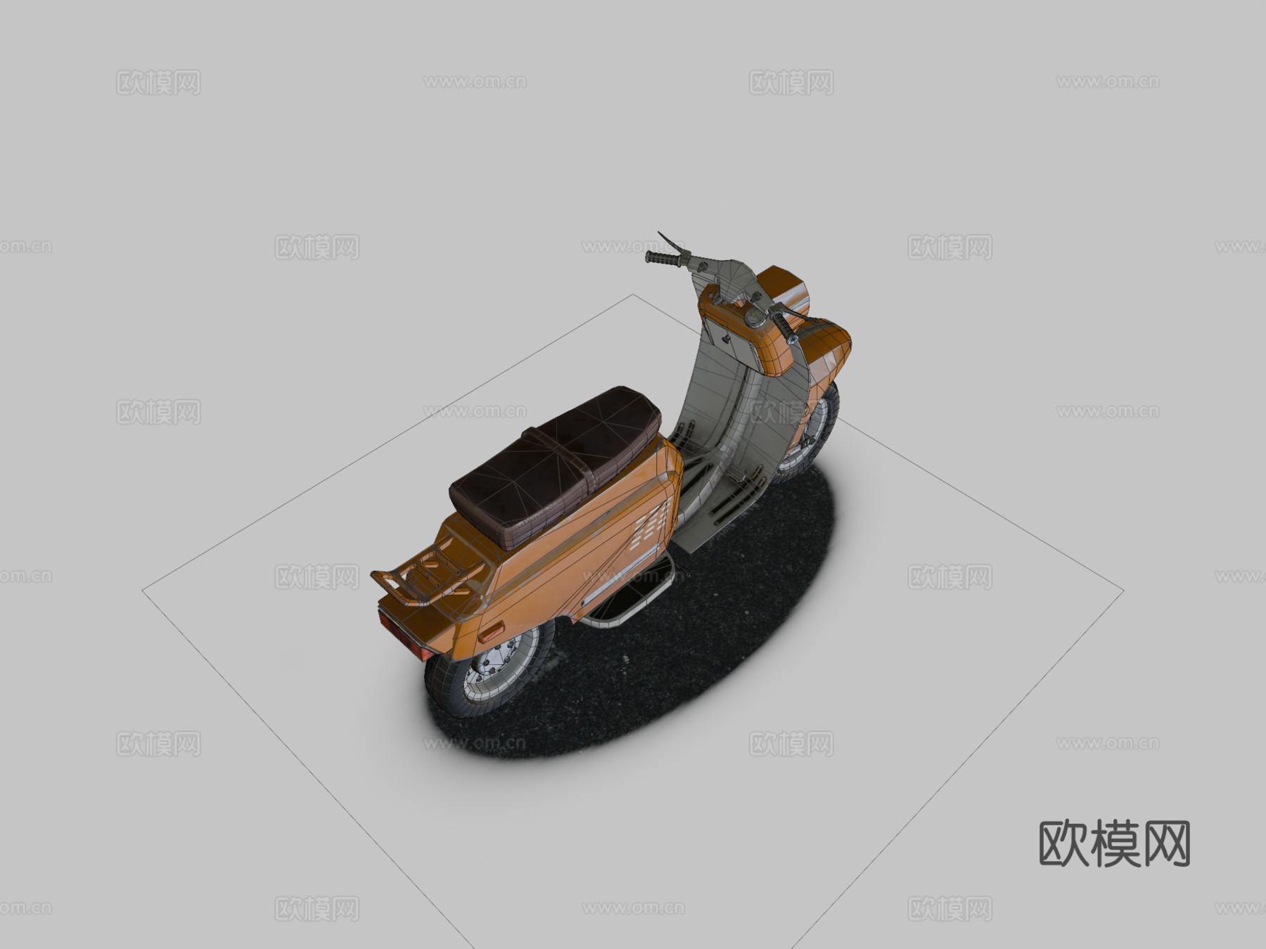 苏联70年代轻便摩托车...查看我资料中的模型!su模型