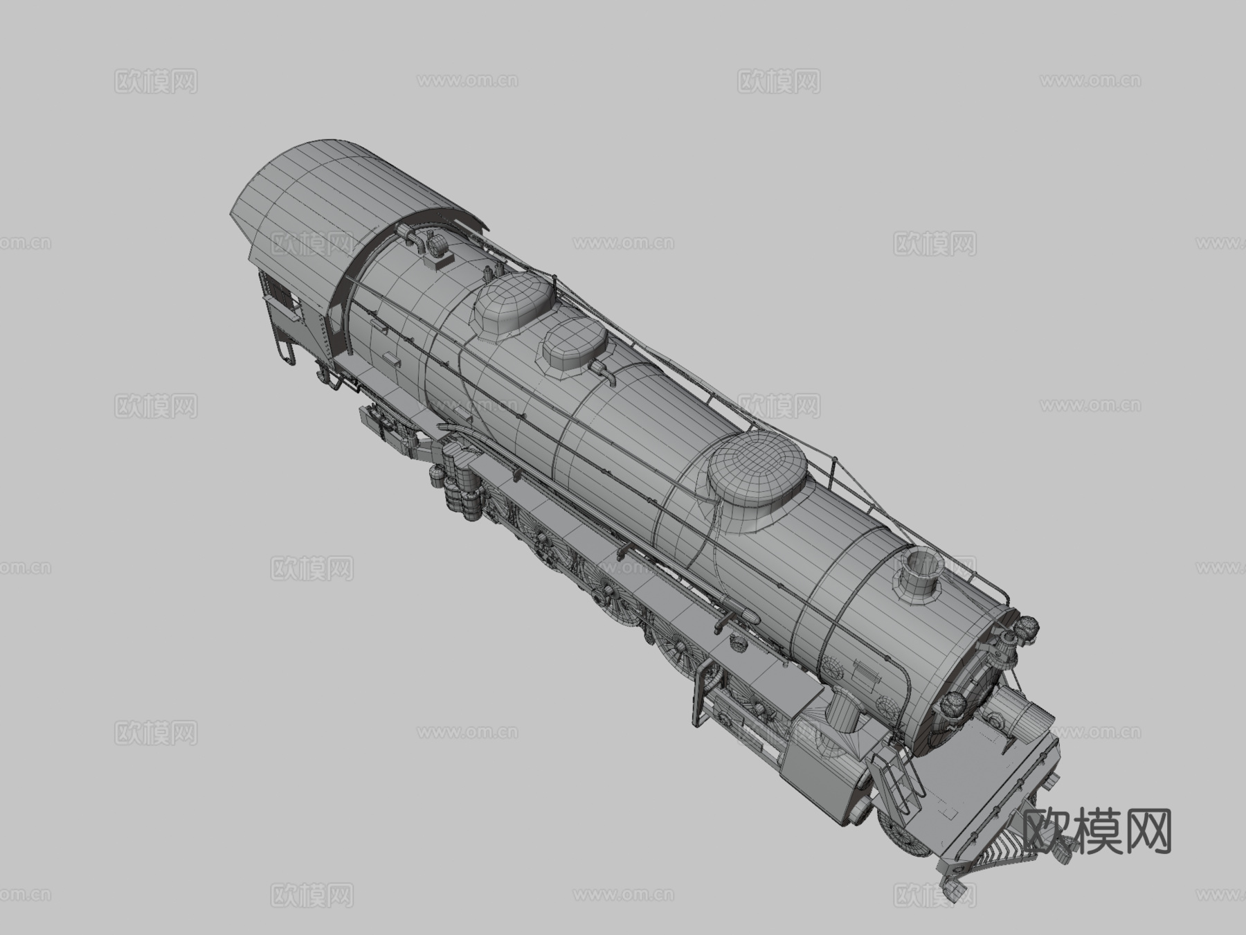蒸汽火车su模型