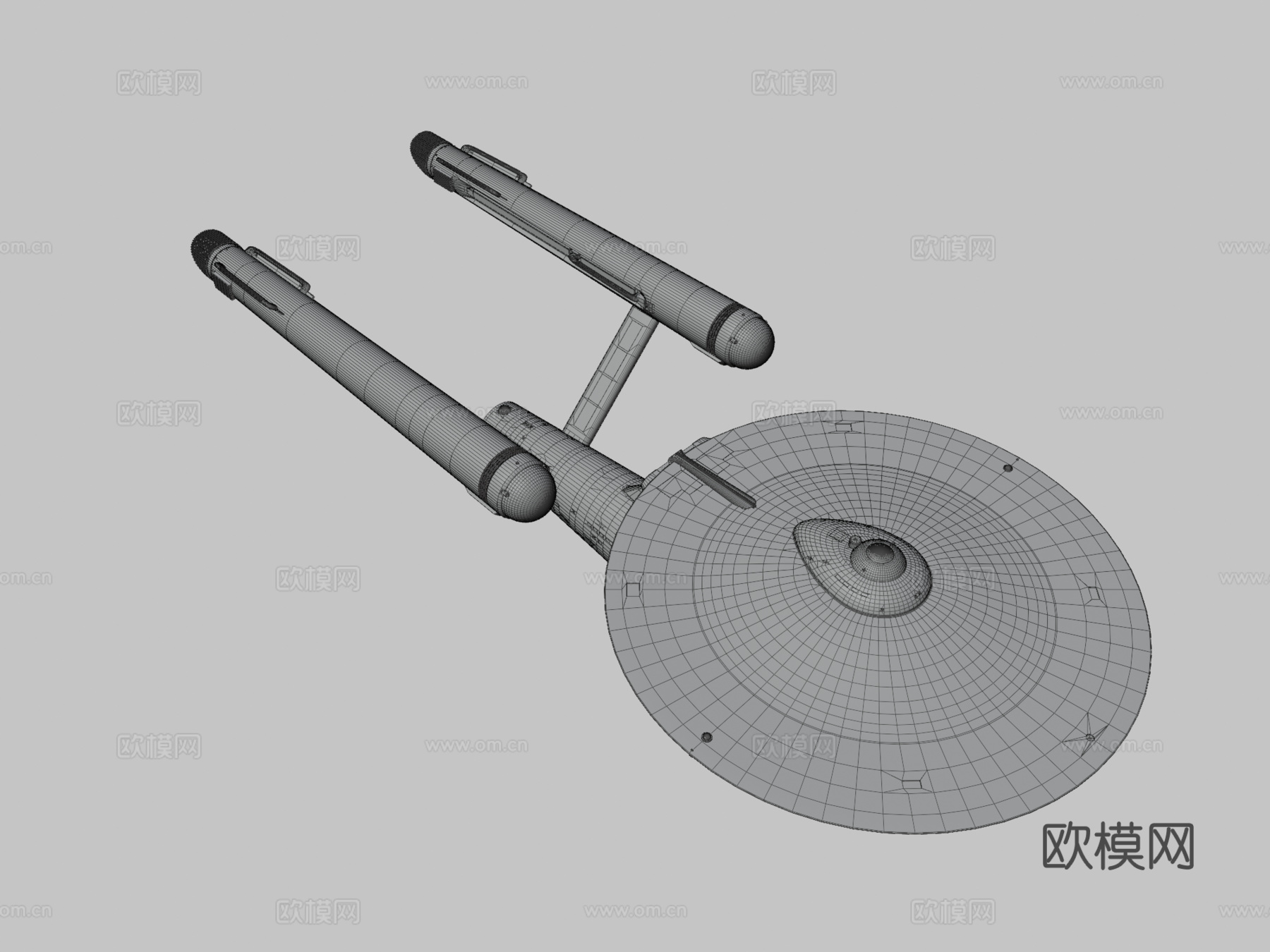 NCC-1701企业号星舰su模型