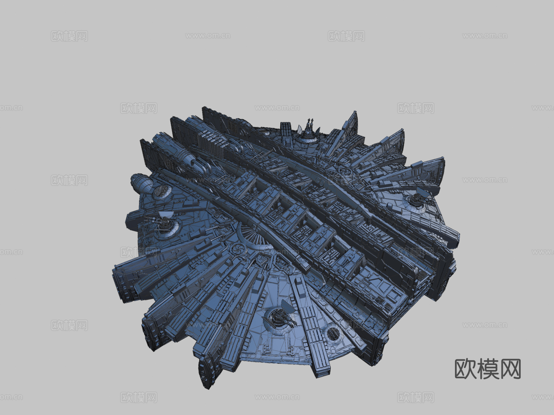 XB982星际飞船展示模型su模型