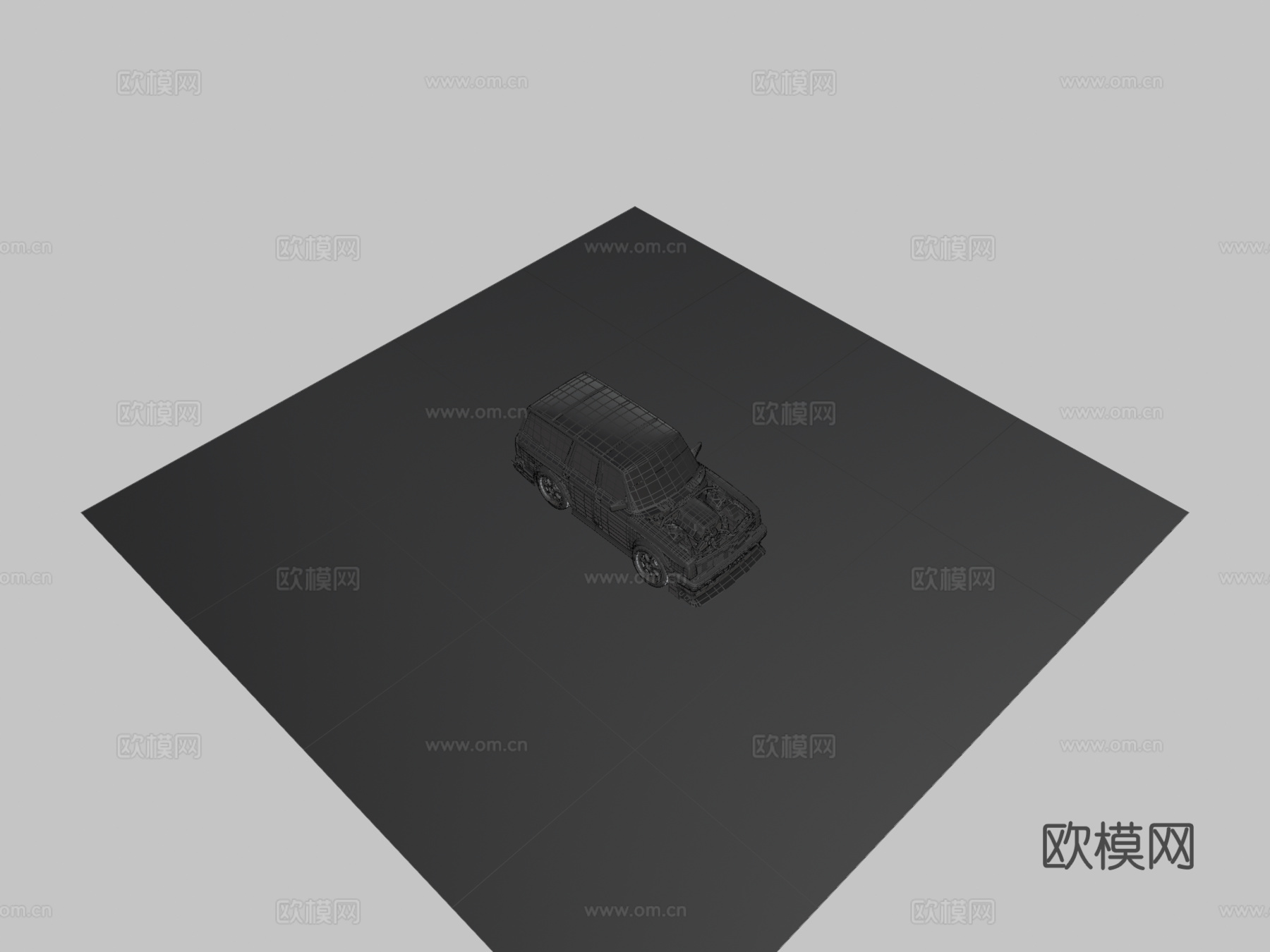 卡通漂移车su模型