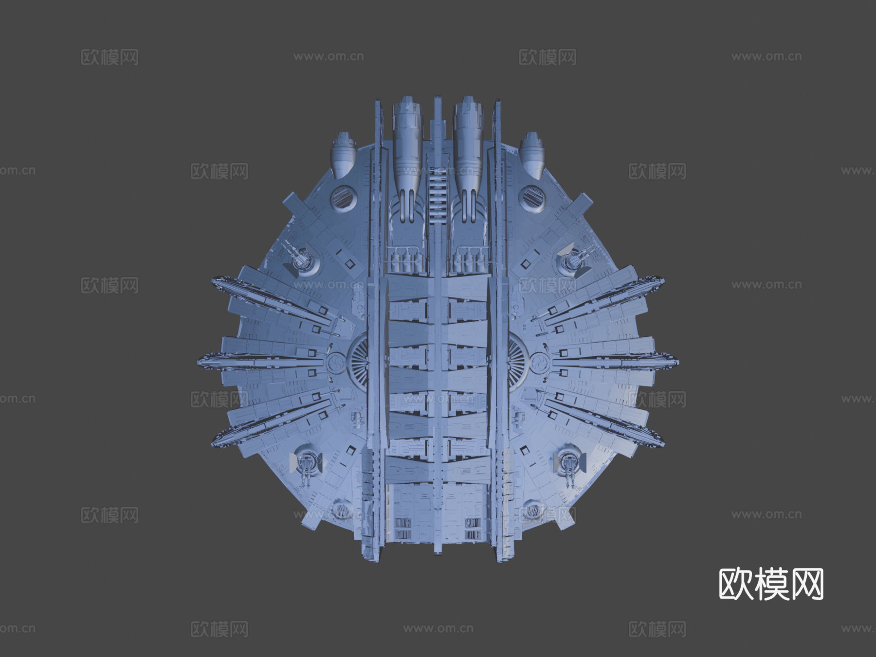 XB982星际飞船展示模型su模型