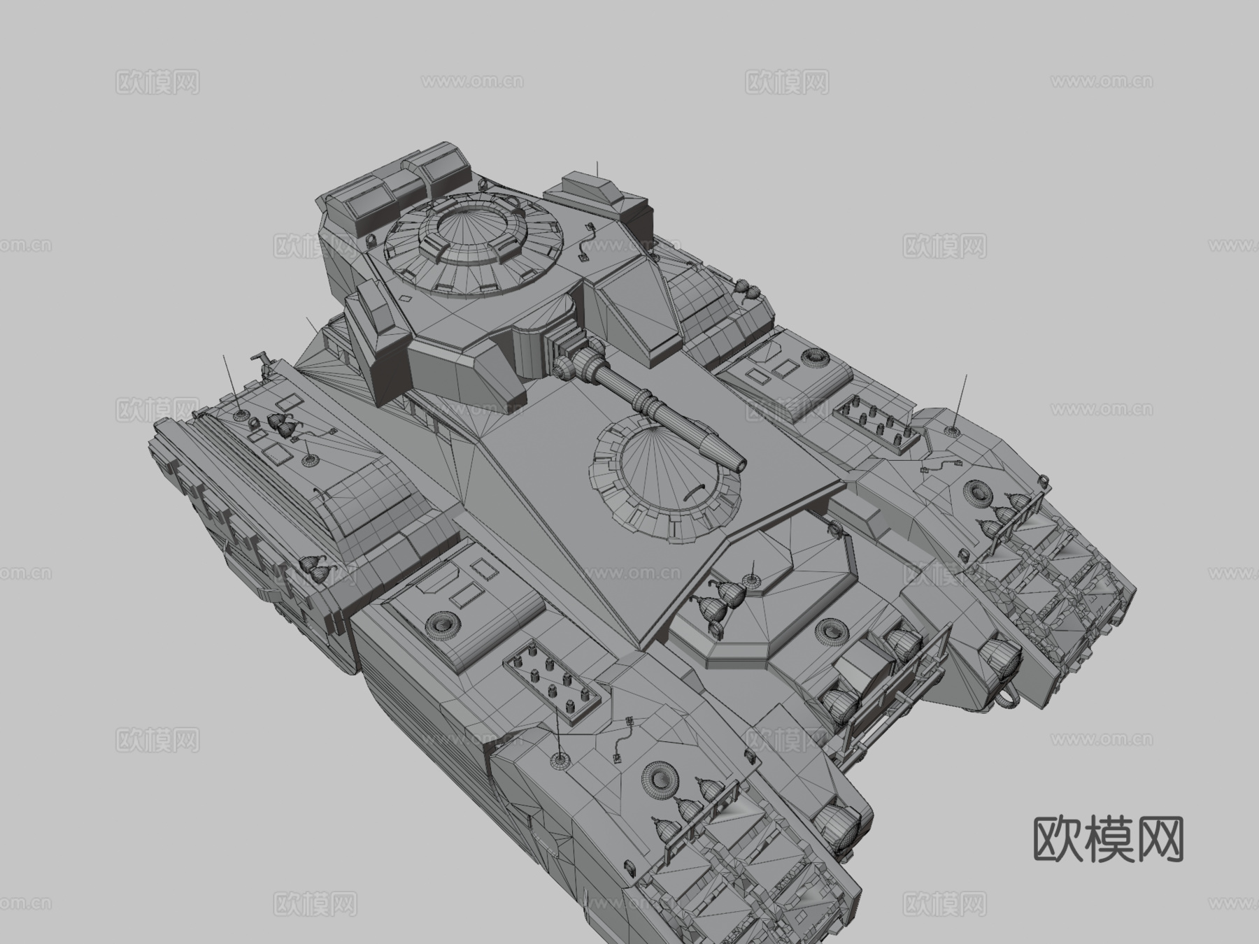 赛博坦克（未来主义-赛博朋克）su模型