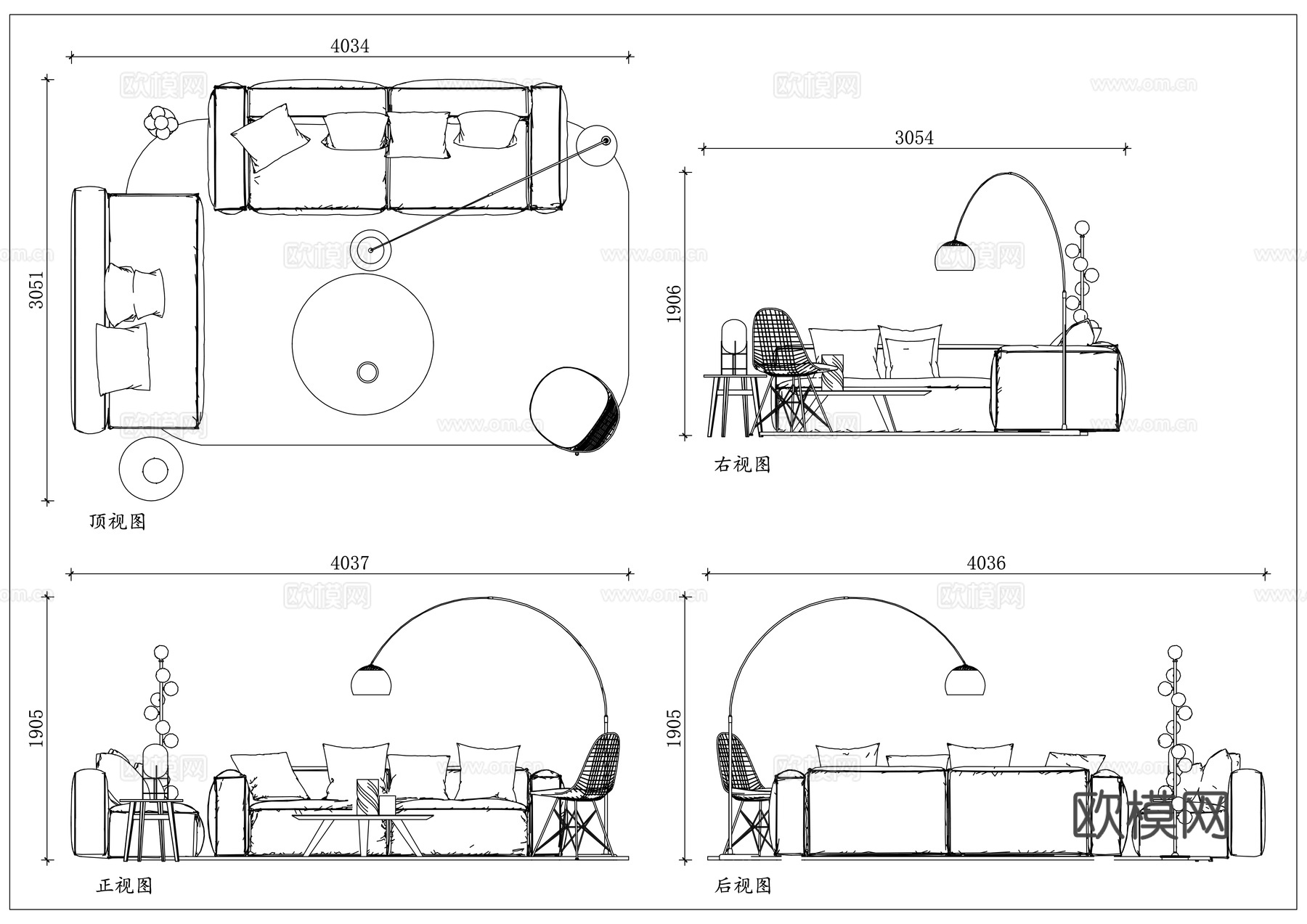 迷你沙发 窄款沙发 小户沙发 简约小沙发 客厅小沙发cad施工图
