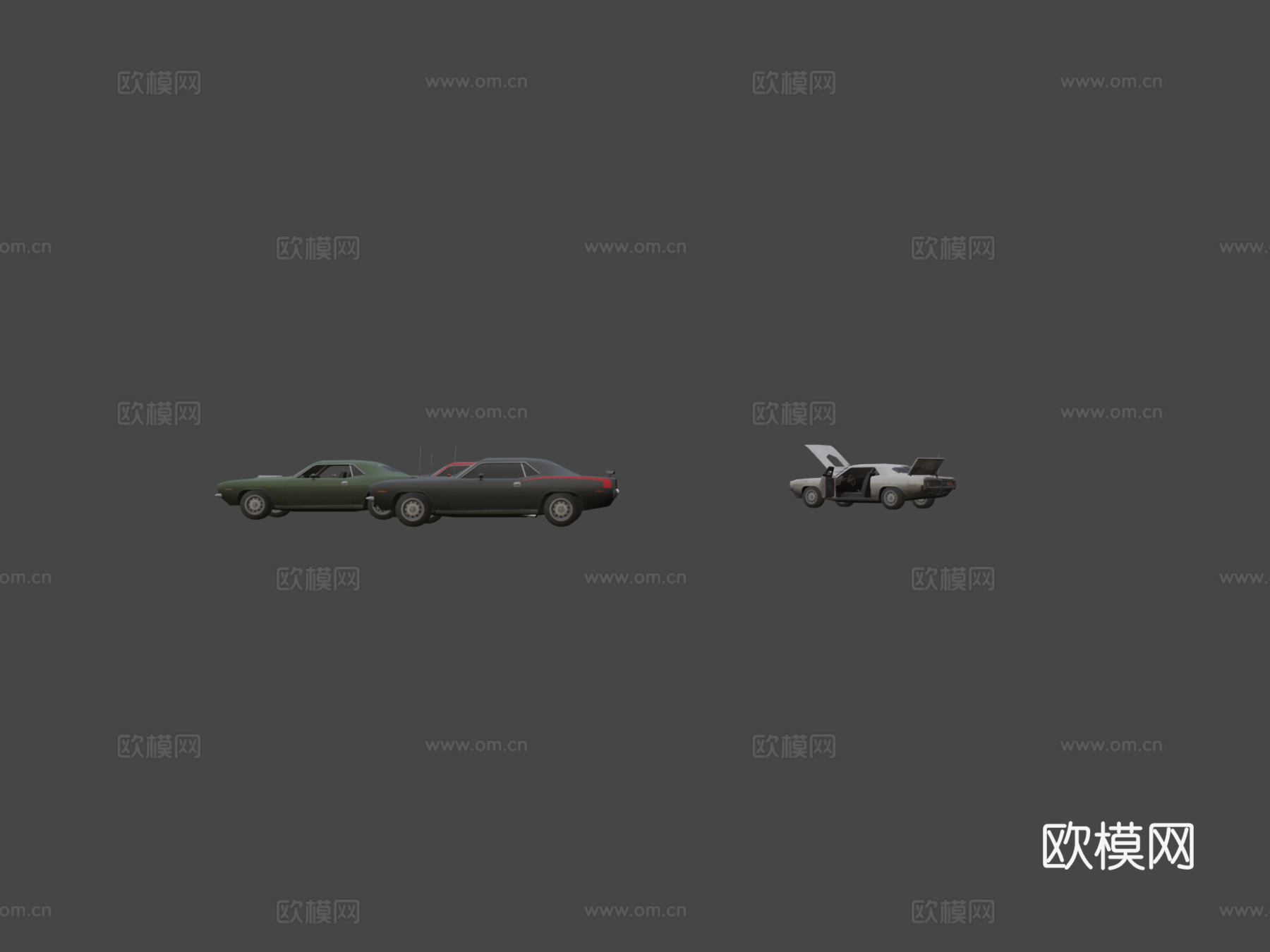 '70普利茅斯梭鱼su模型