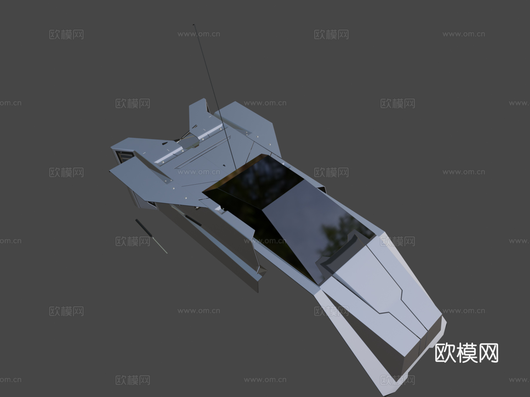 科幻载具025 LV版-公共领域（CC0）su模型