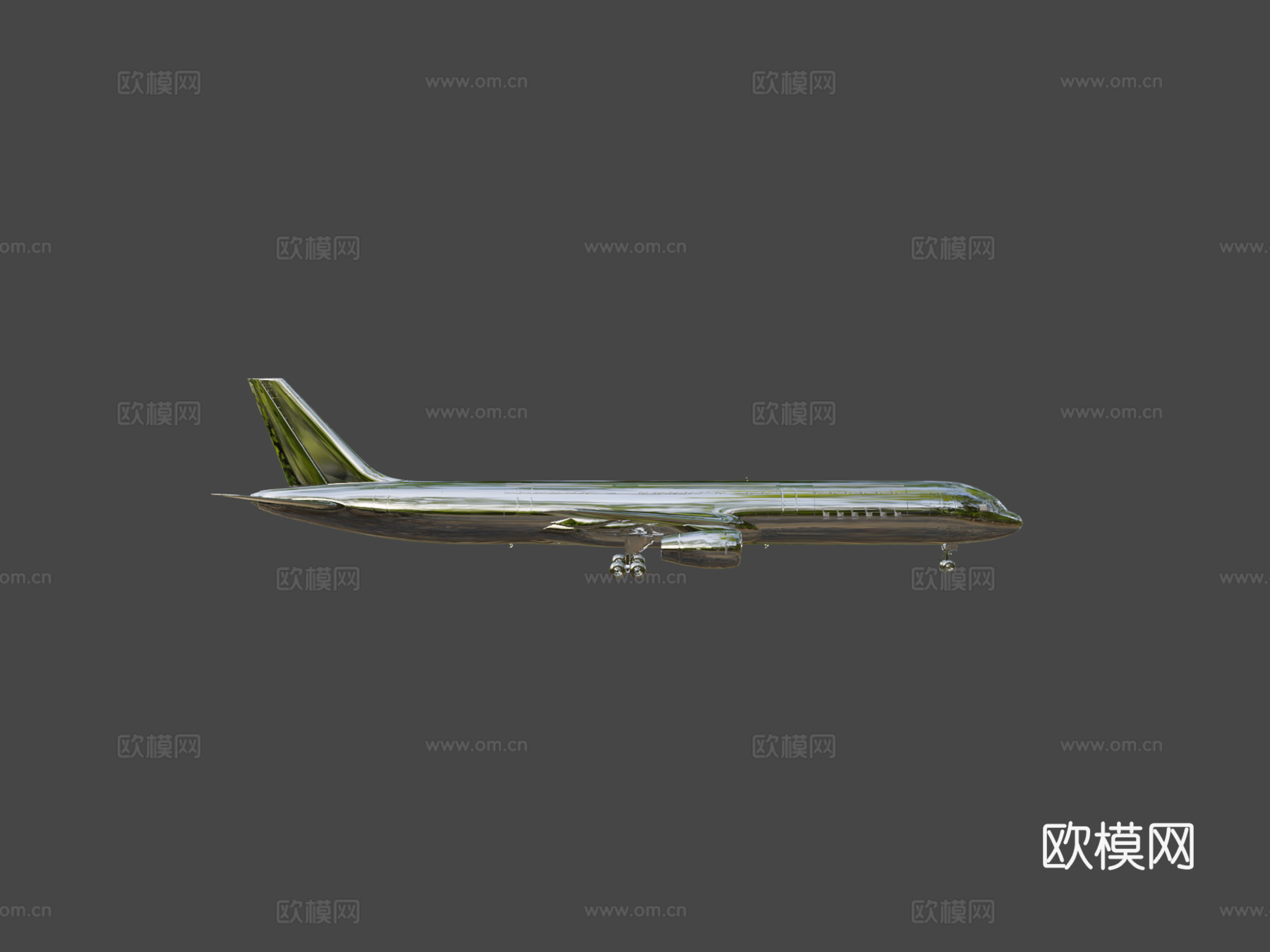 客机波音757透明su模型