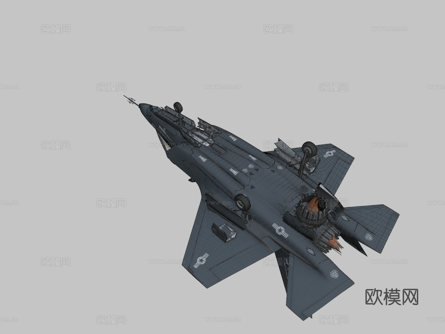 洛克希德·马丁F-35闪电II（松鼠3D）_1su模型