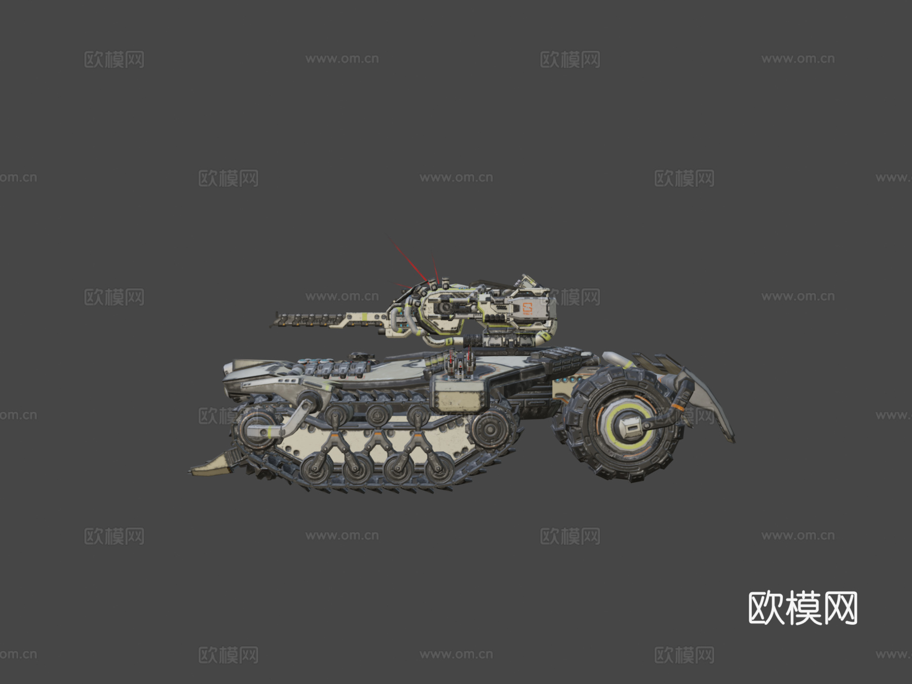 DEDUS 坦克su模型