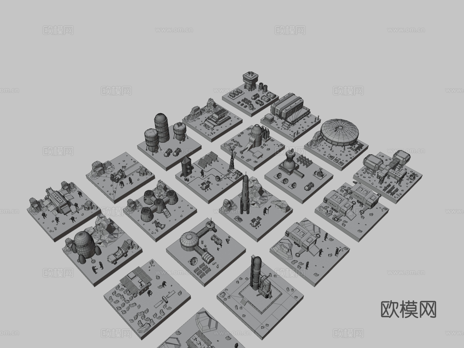 多边形太空包su模型