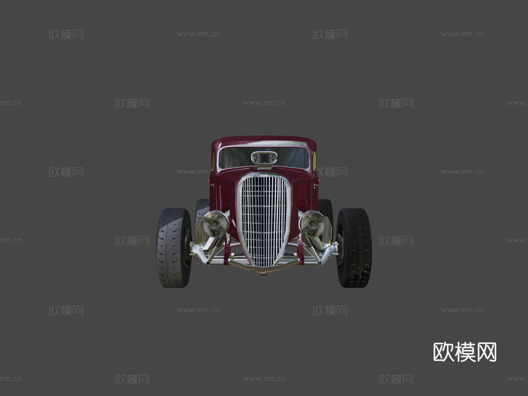 年双门轿跑车热棒#1-低多边形模型su模型