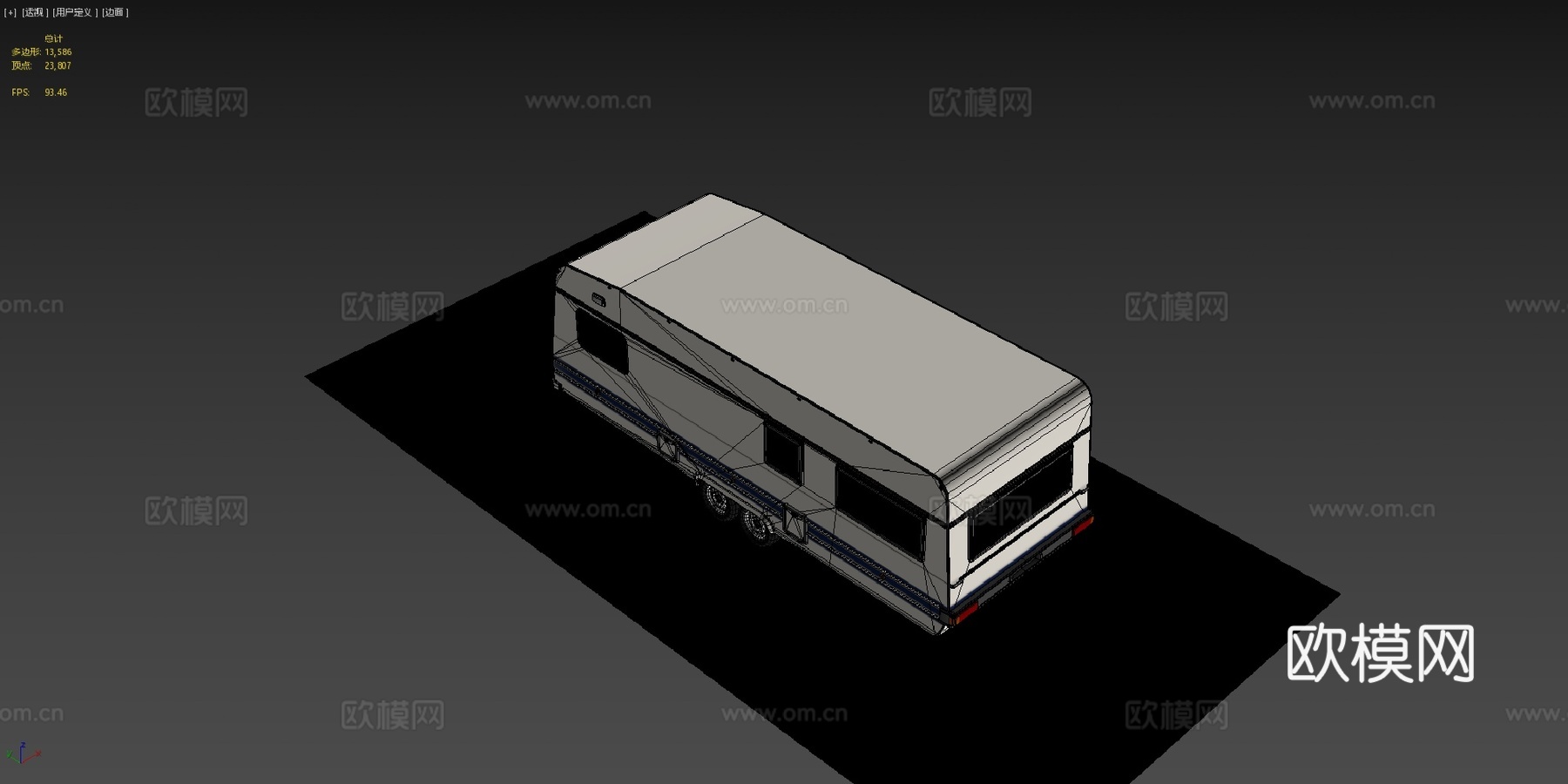 PBR露营拖车su模型