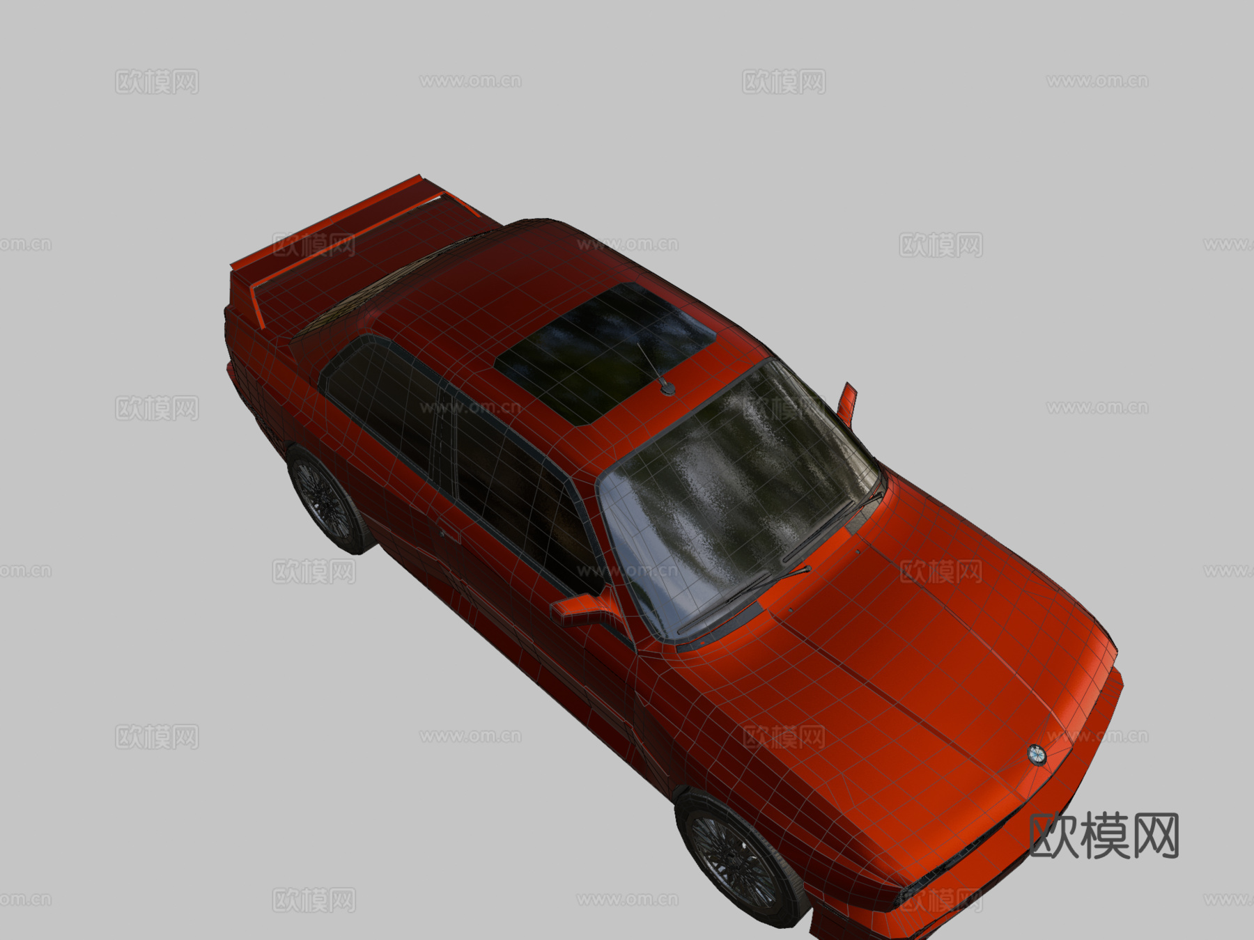 低多边形宝马E30 M3su模型