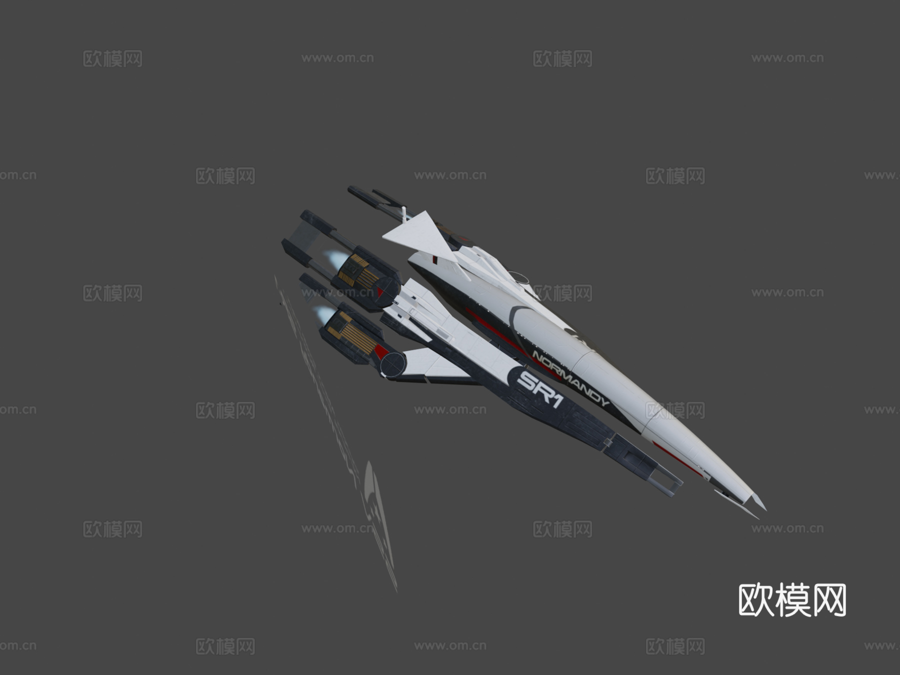 质量效应-SSV诺曼底SR-1号su模型