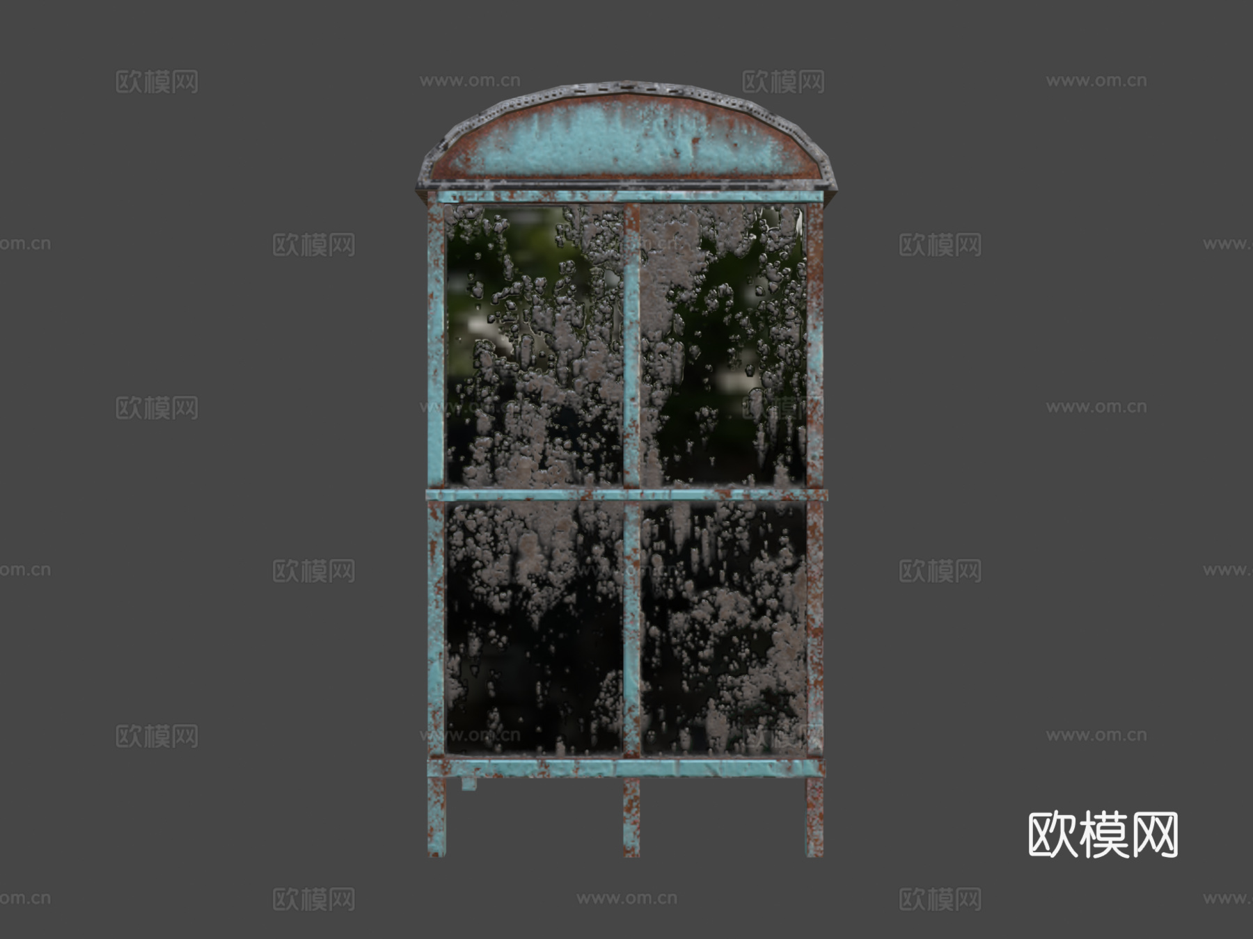 旧苏联公交车站su模型