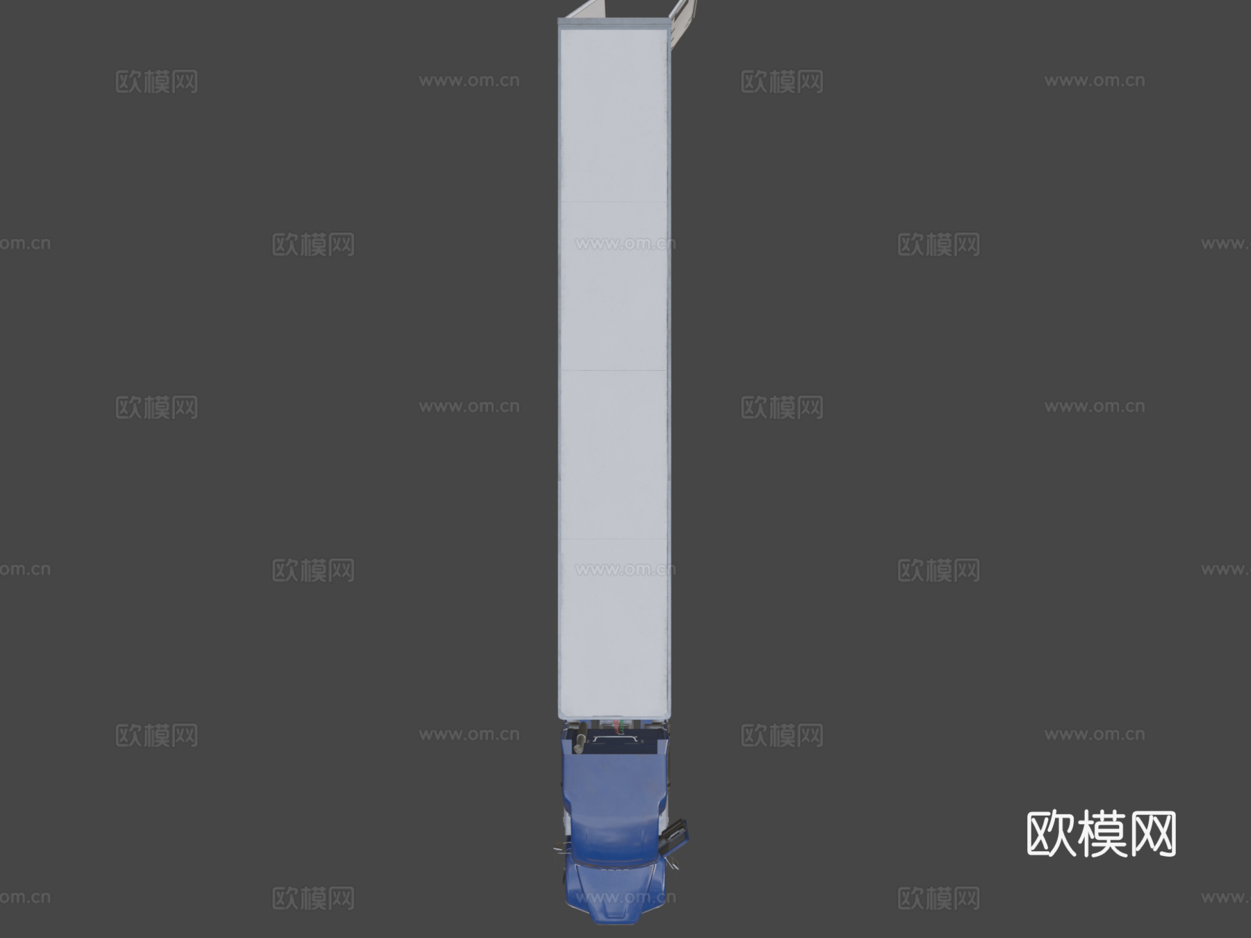 半挂车货车拖车 - 低多边形su模型