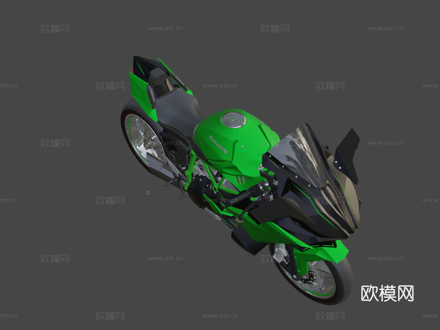 川崎H2R三维模型su模型