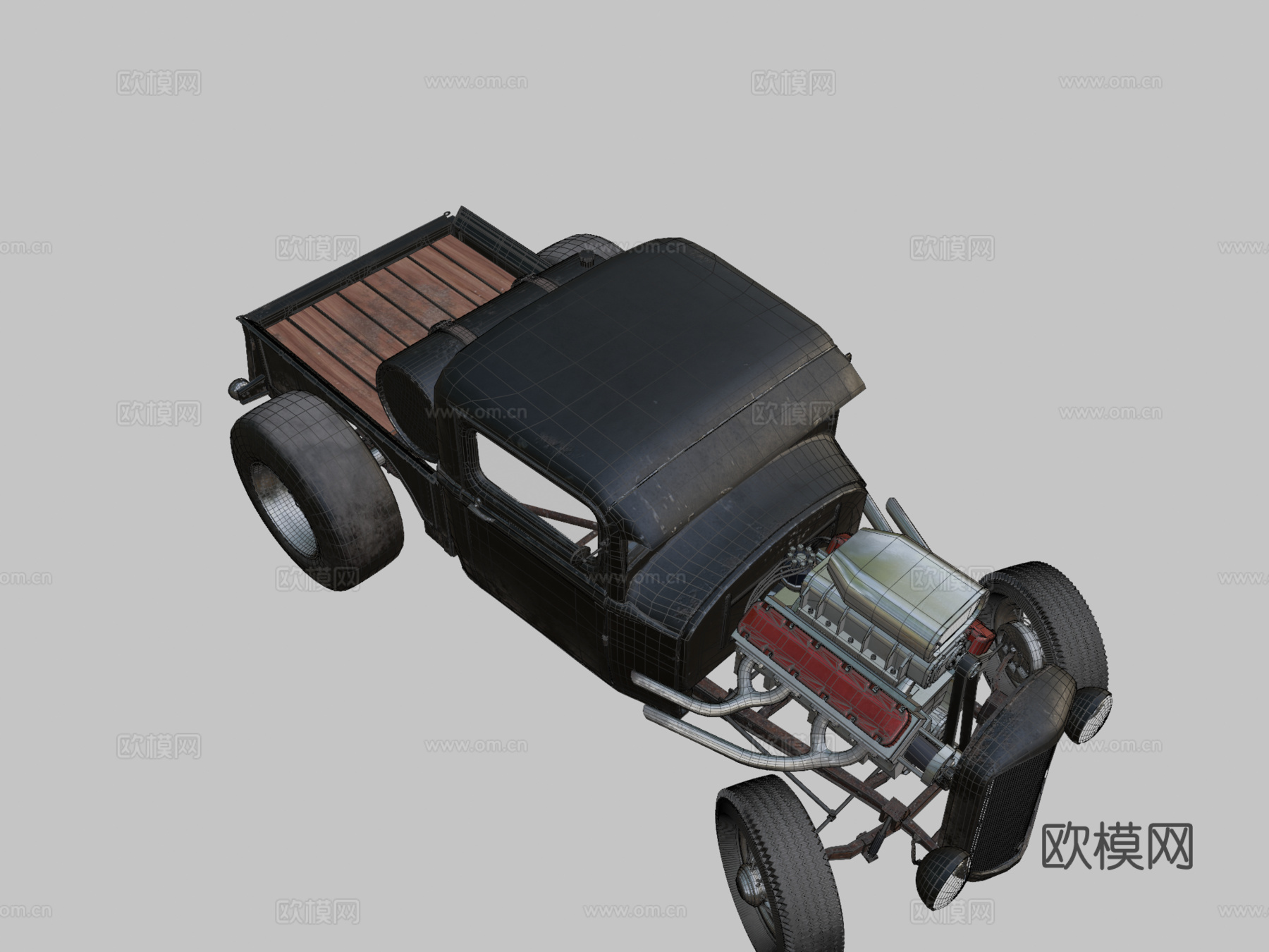 热杆皮卡su模型