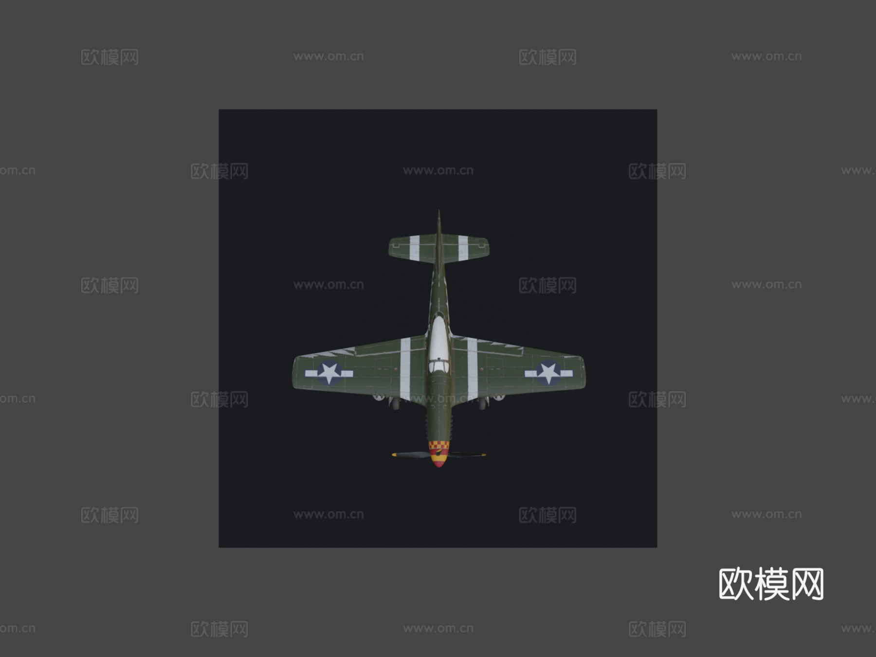 P-51D野马战斗机su模型