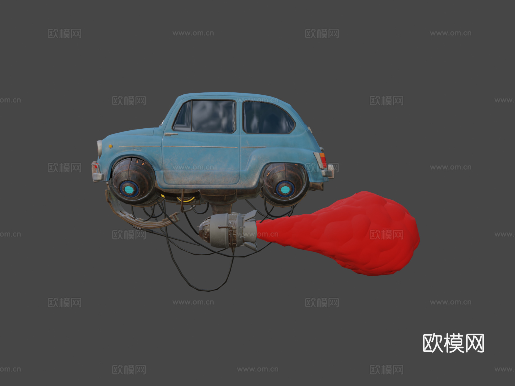 柴油朋克菲亚特（亚历杭德罗·布尔迪西奥风格）su模型