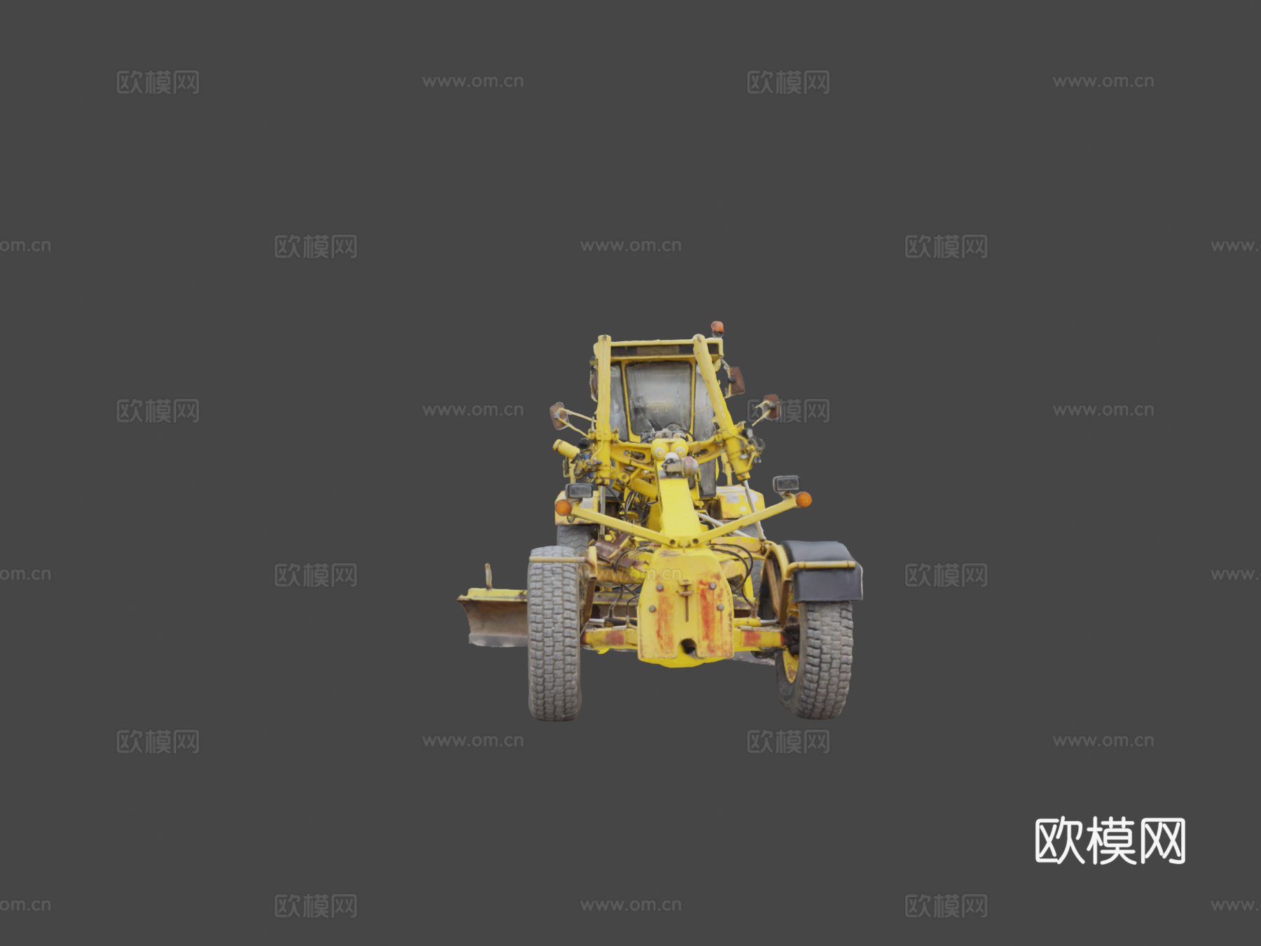 道路平地机su模型