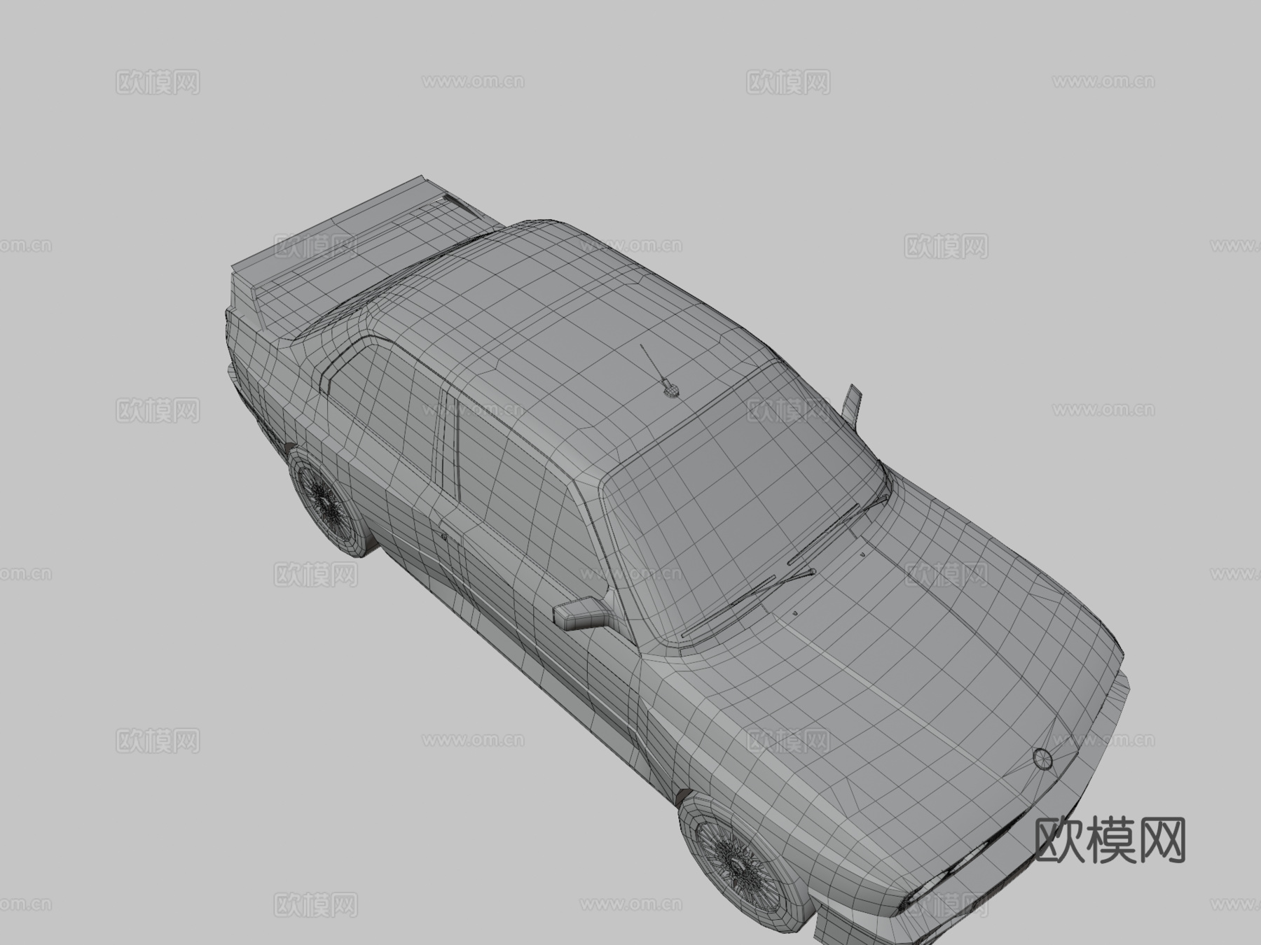 低多边形宝马E30 M3su模型