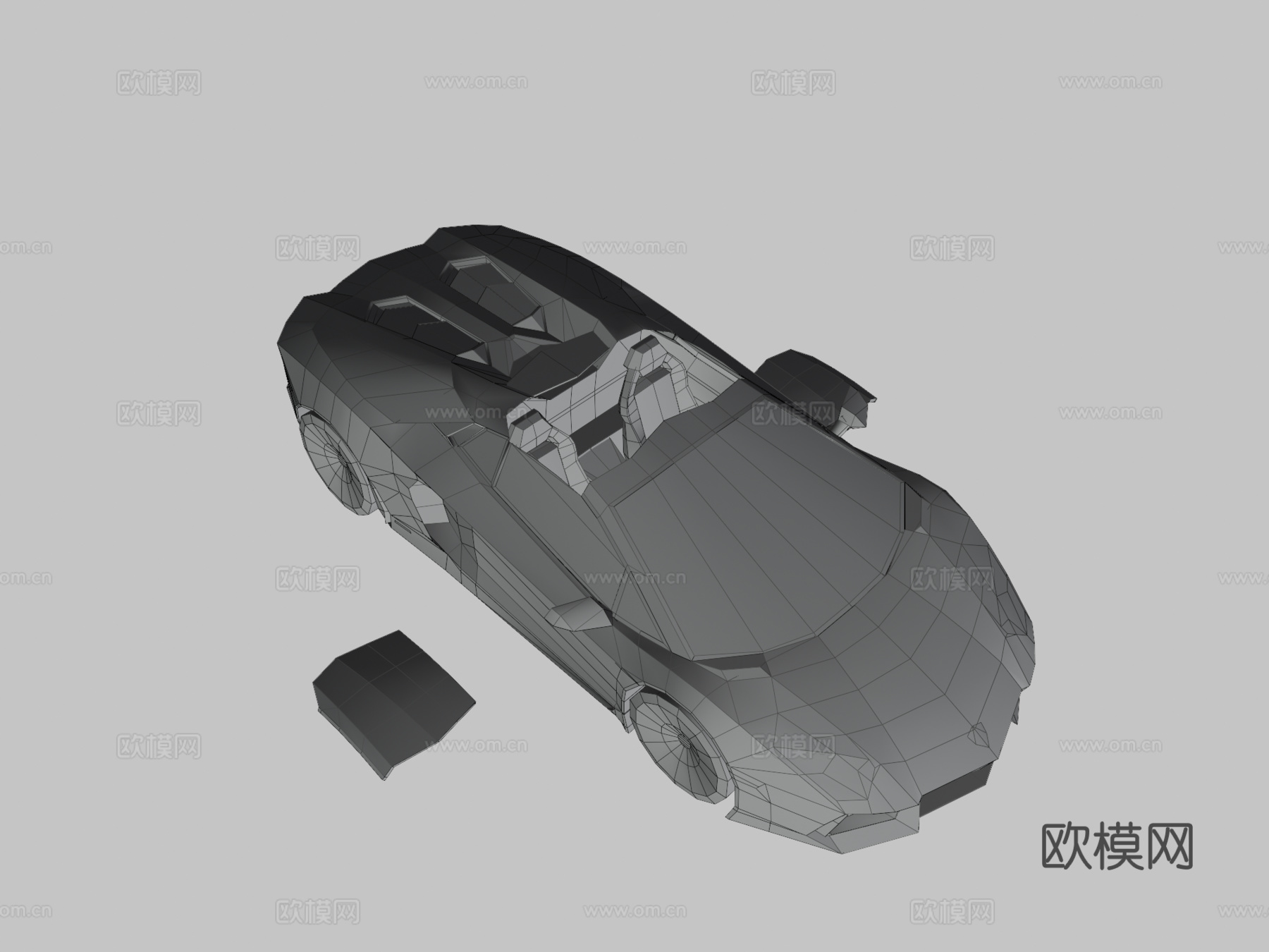 款兰博基尼埃文塔多lp700-4敞篷版su模型