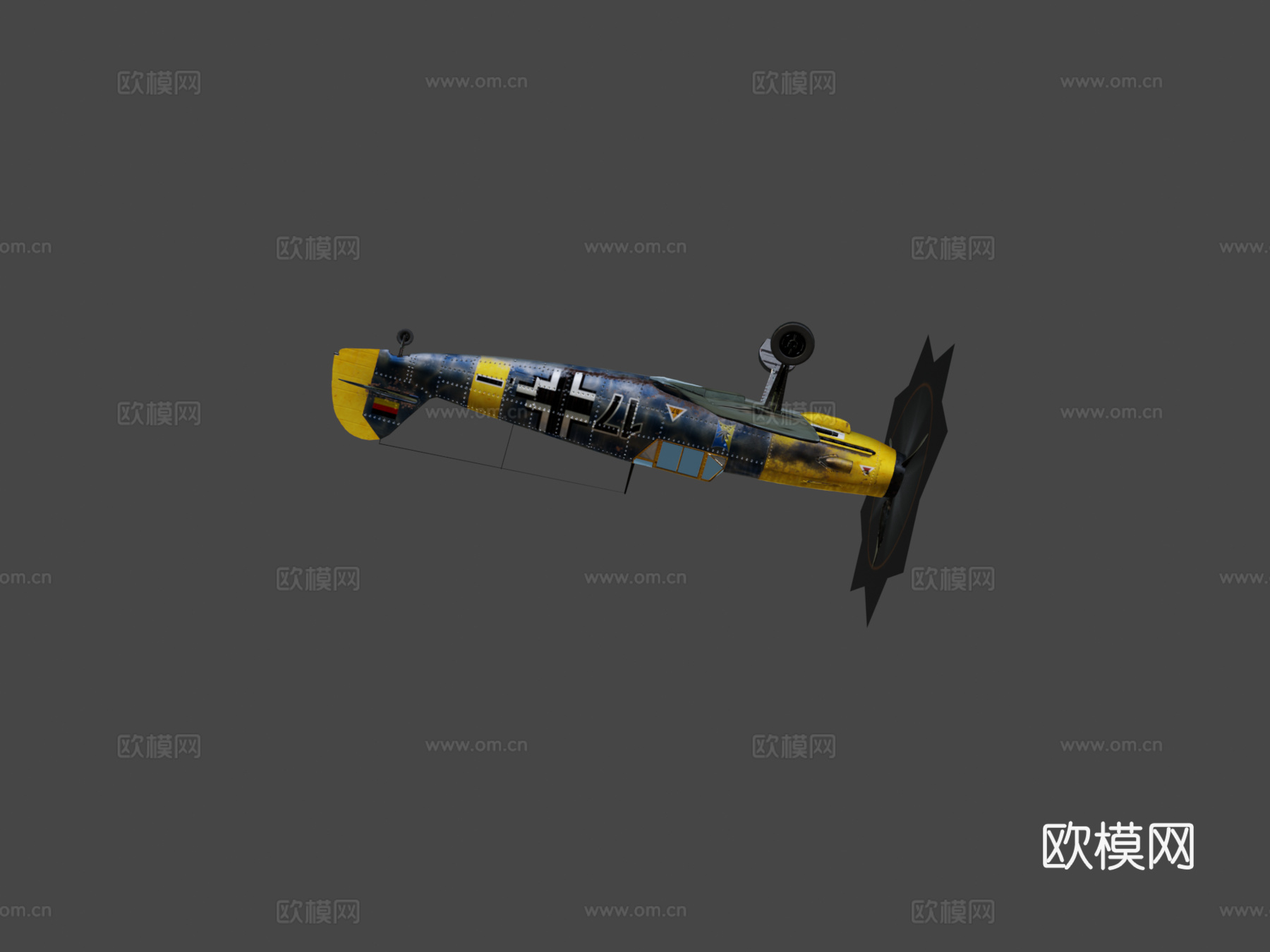 BF 109 F-2梅塞施密特战斗机su模型