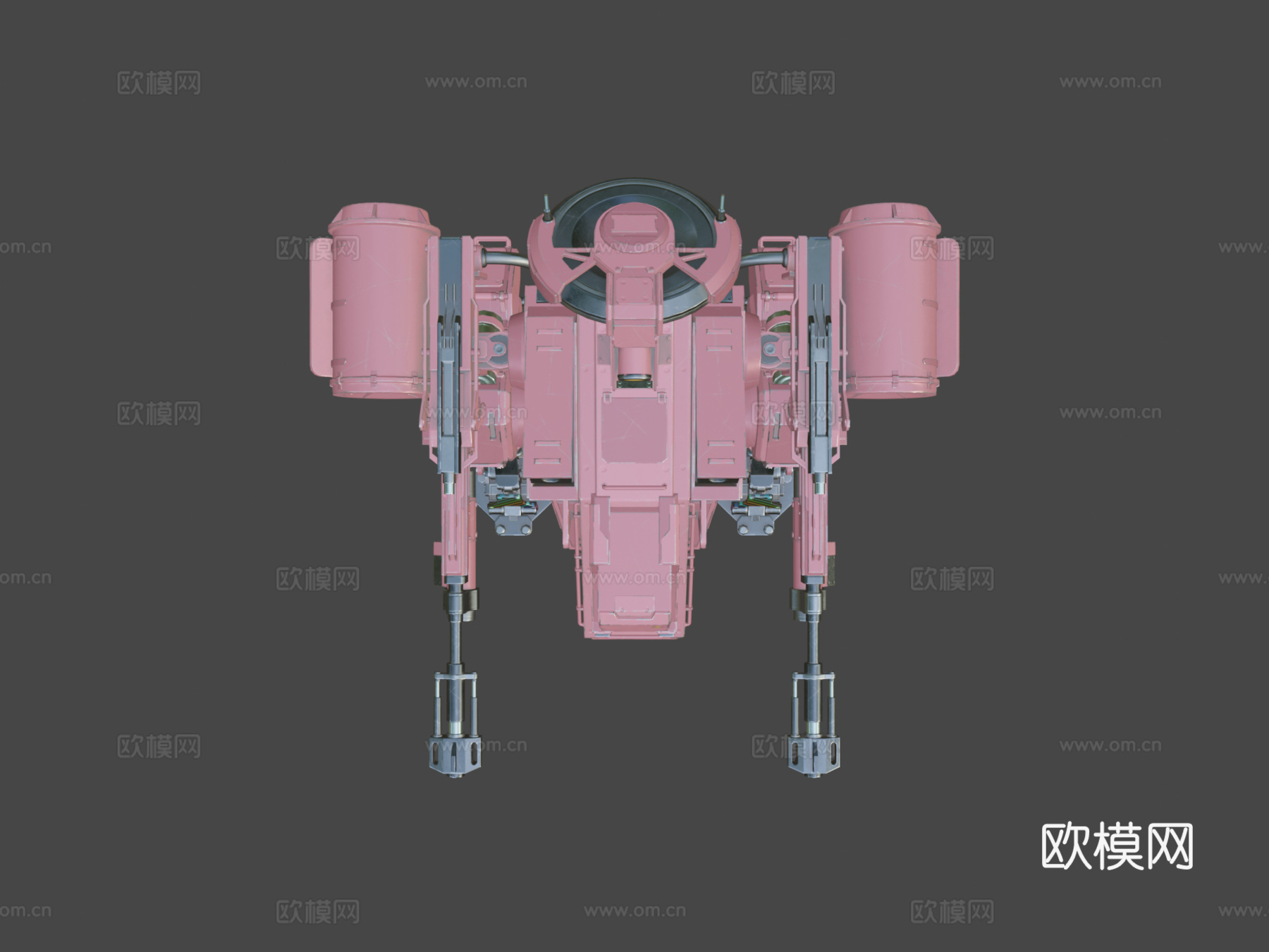 粉色机甲su模型