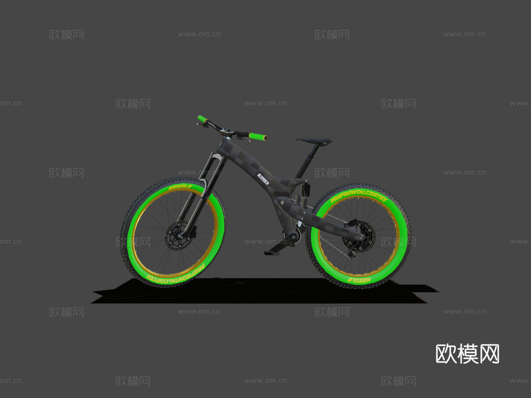 碳纤维车架自行车su模型