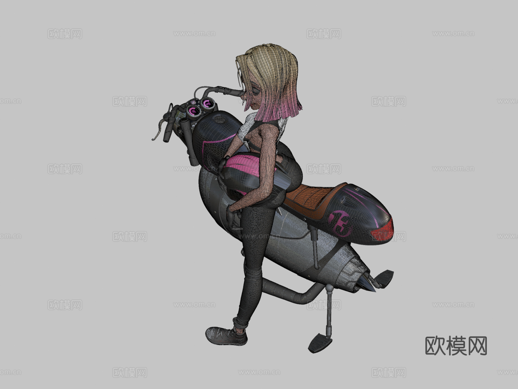 阿布里尔-女性角色su模型