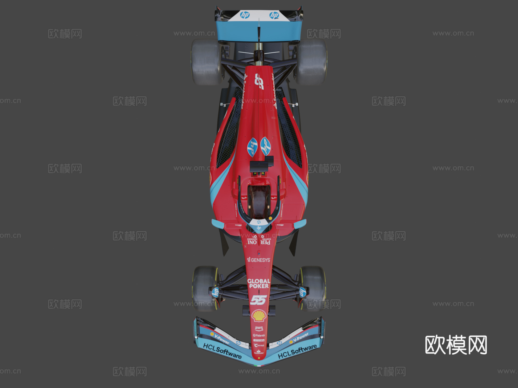 一级方程式法拉利SF-24su模型