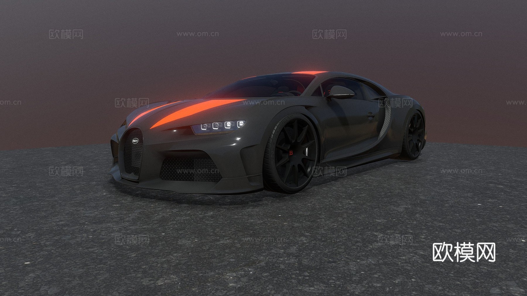 布加迪Chiron超级运动300+su模型