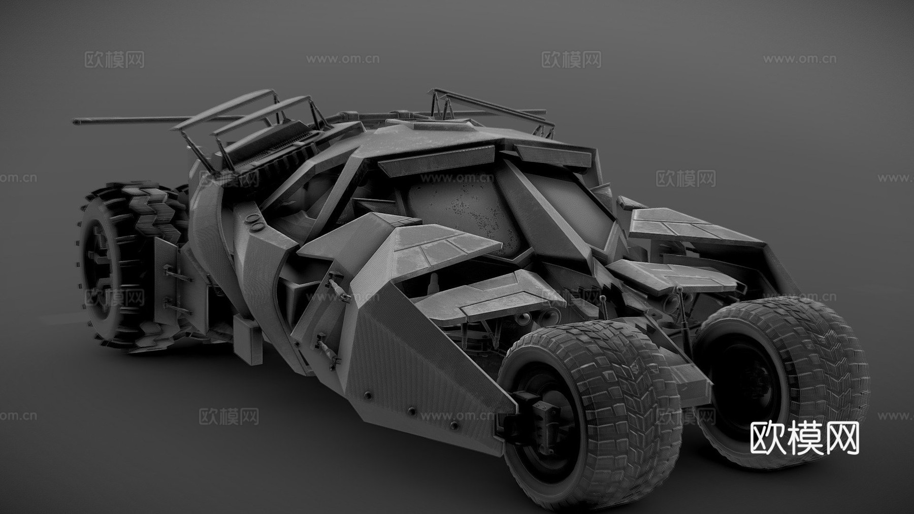 翻滚者蝙蝠车su模型