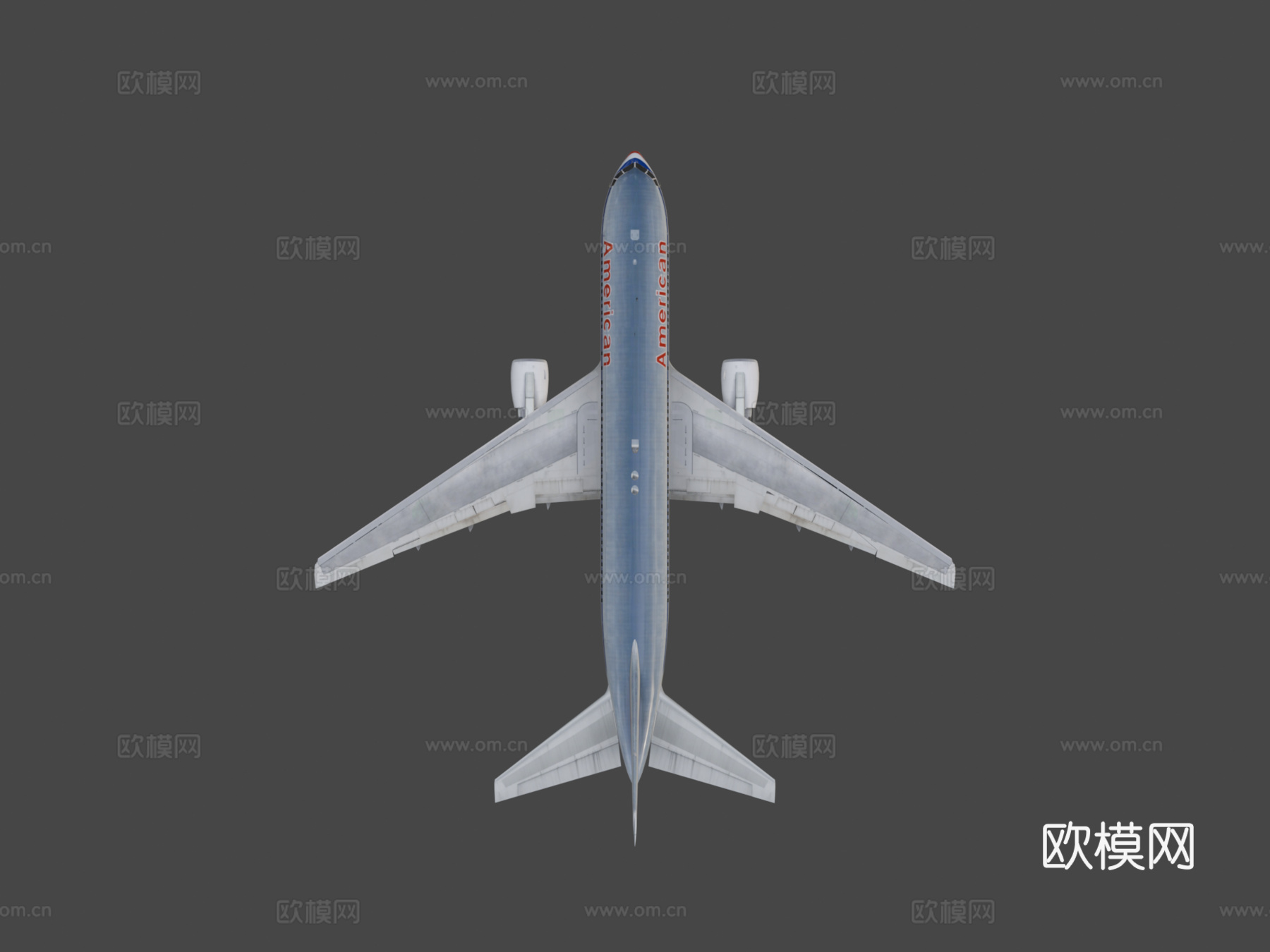 波音767-200美国航空（完整驾驶舱）su模型