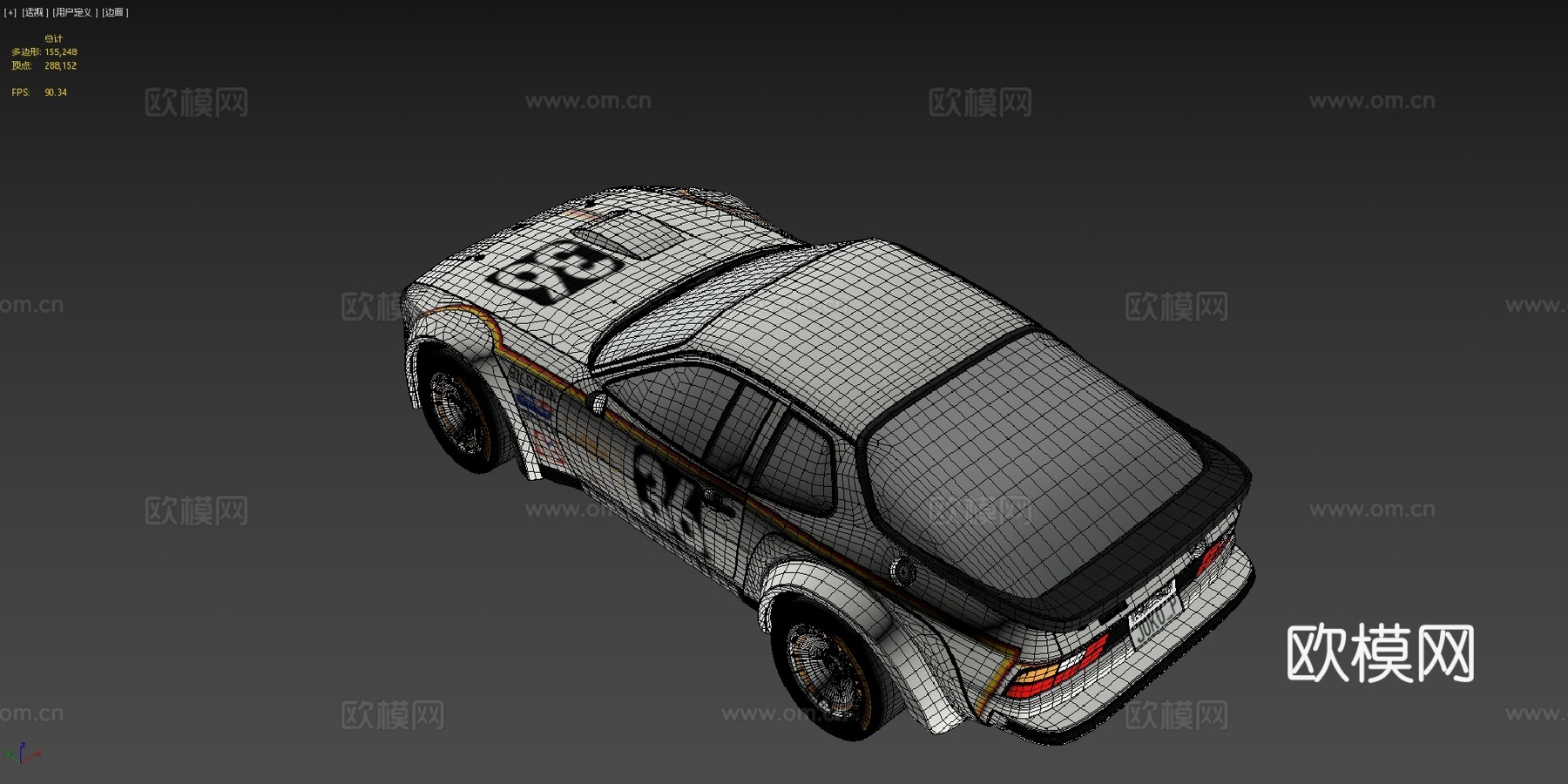 保时捷924卡雷拉GTR赛车su模型