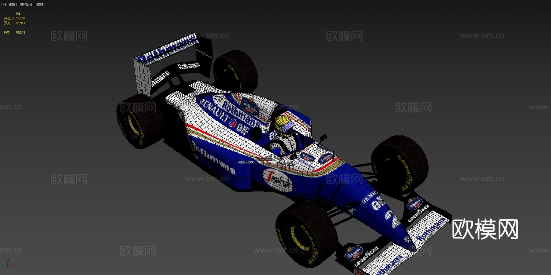 威廉姆斯FW16 + 艾尔顿·塞纳su模型